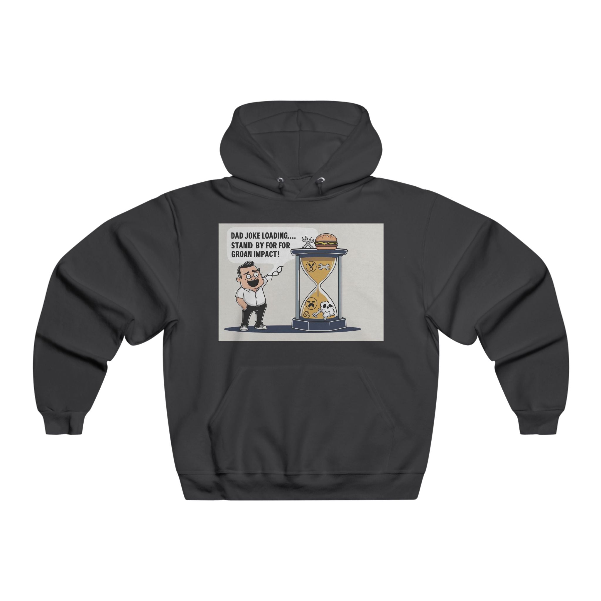 Funny Men's Hoodie with Humorous Design, Gift for Him, Casual Wear, Comfy Sweatshirt, Unique Graphic Apparel