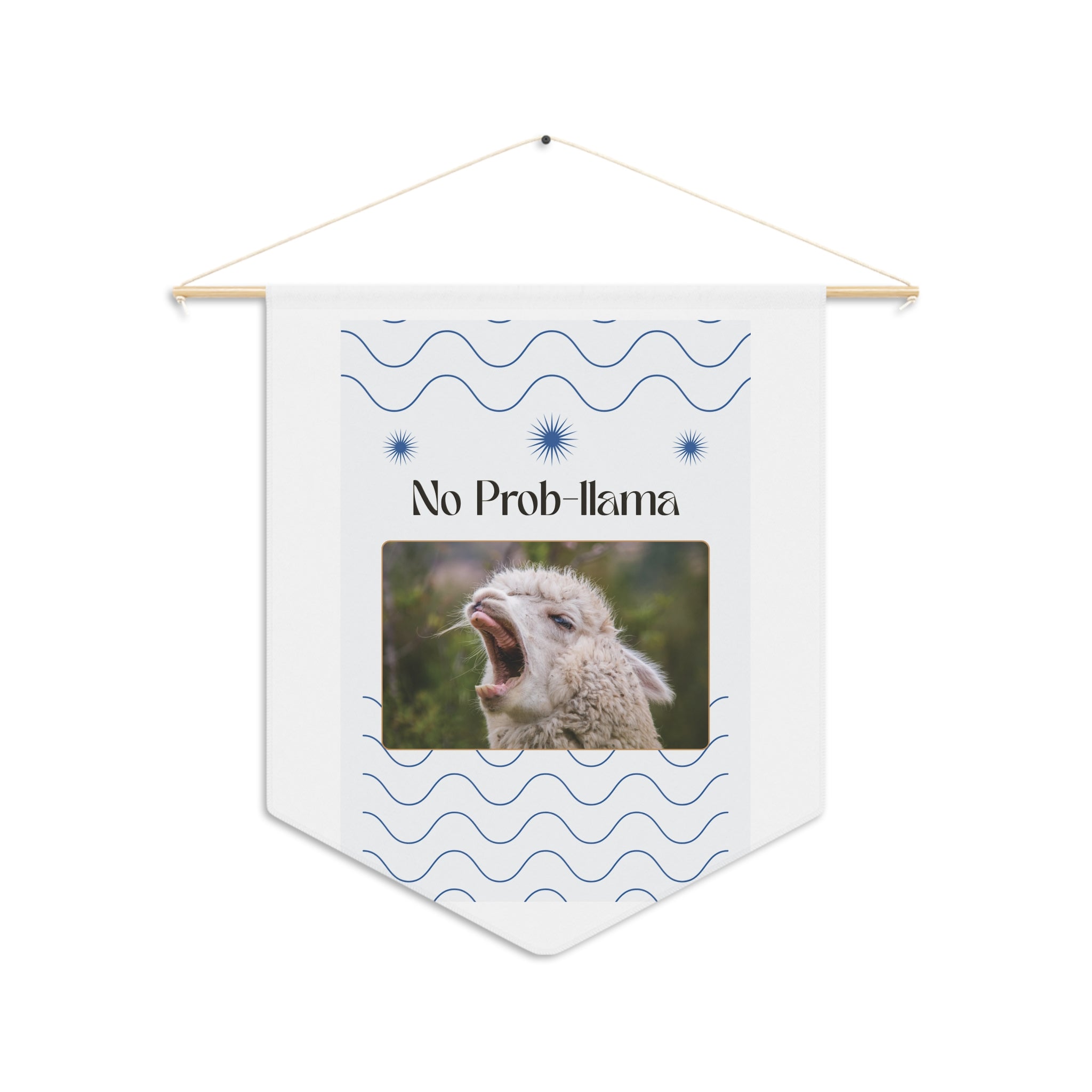 No Prob-Llama Wall Banner – Funny Animal Decor for Nurseries, Offices & Quirky Gift Lovers