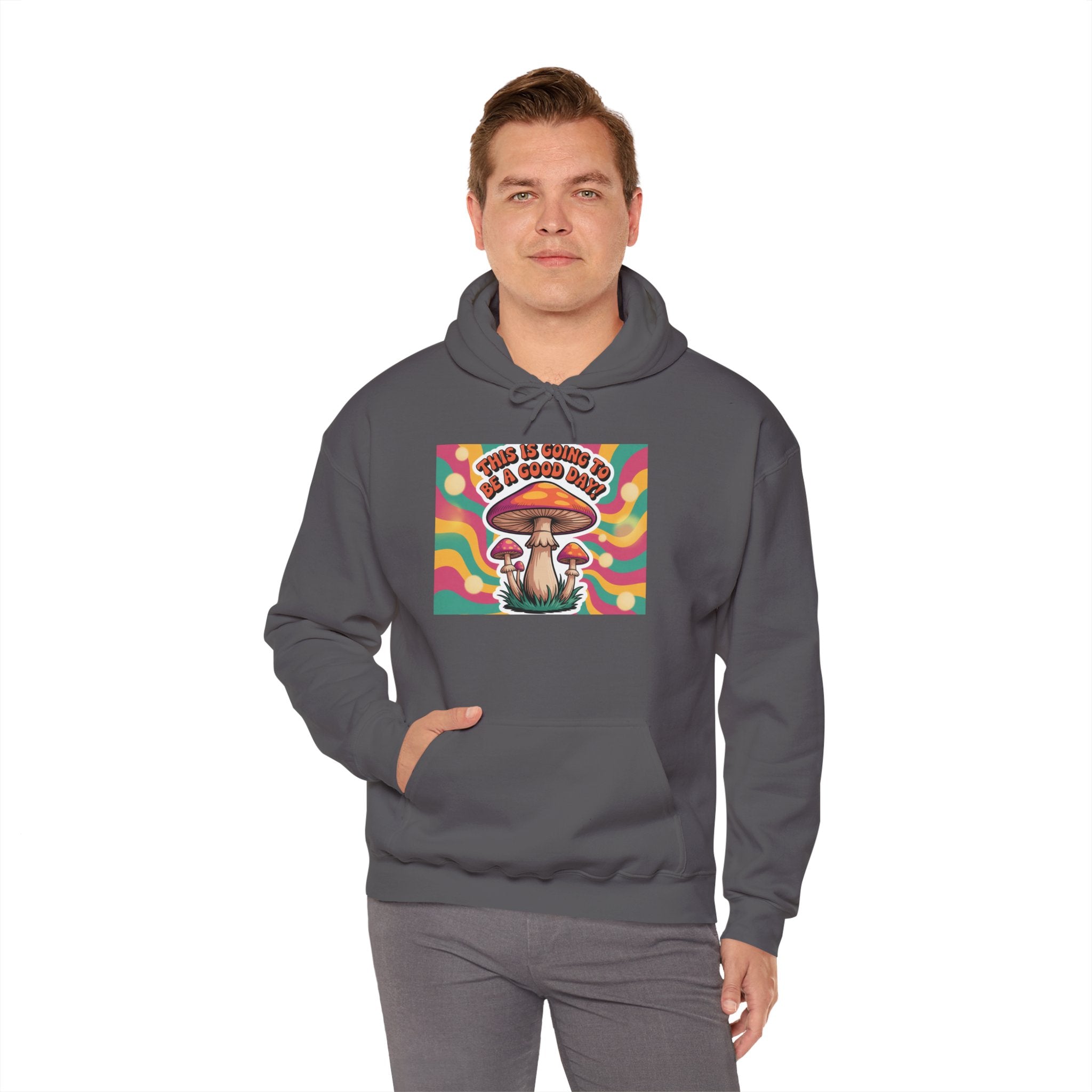 Groovy Mushroom Hoodie - Psychedelic Sweatshirt for Festivals, Cozy Gift for Nature Lovers, Unisex Pull-over for Good Vibes