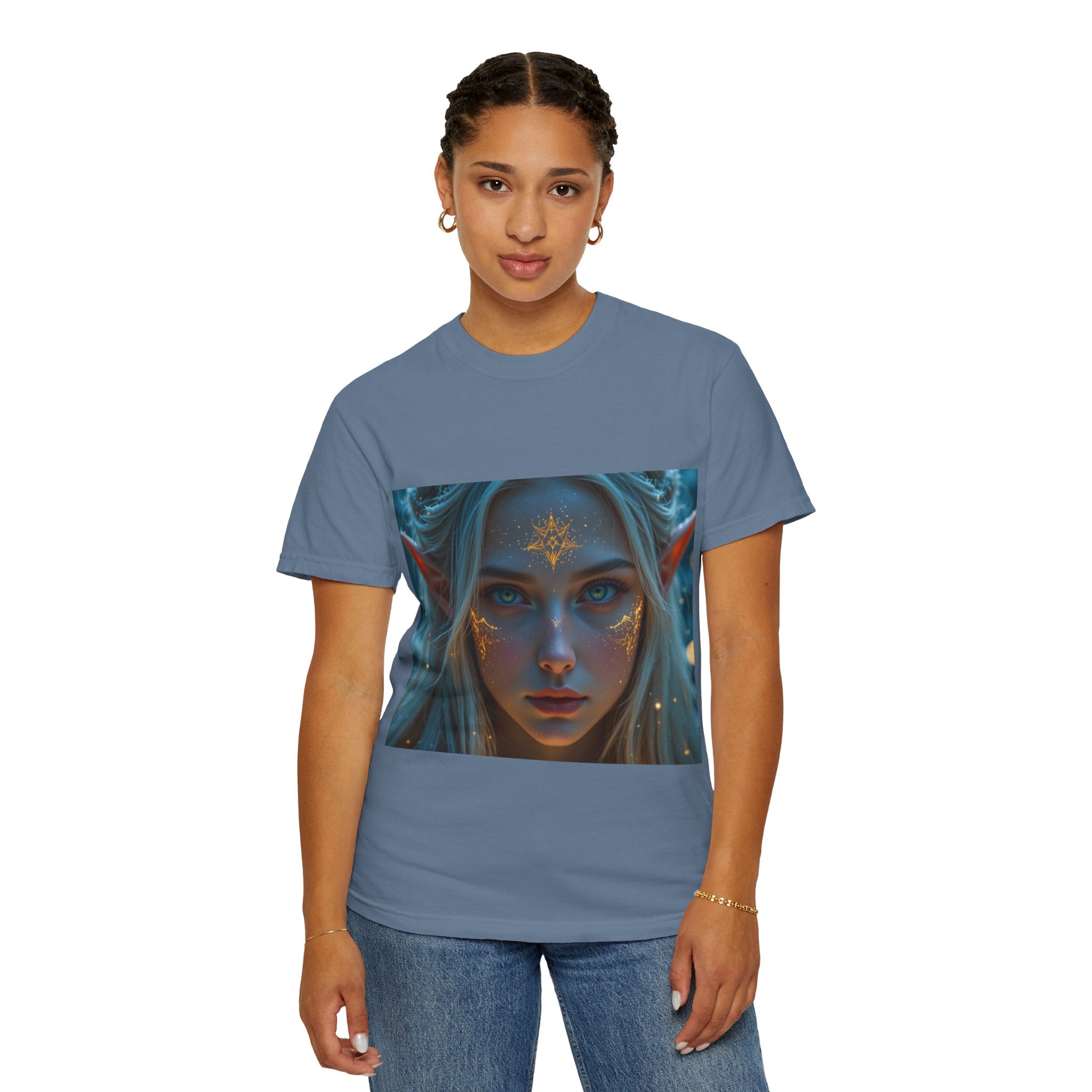 Fantasy-Inspired Elf Princess Unisex T-Shirt, Boho Style Tee for Art Lovers, Gift for Creatives, Dreamy Aesthetic Shirt, Unique Fan Merchandise