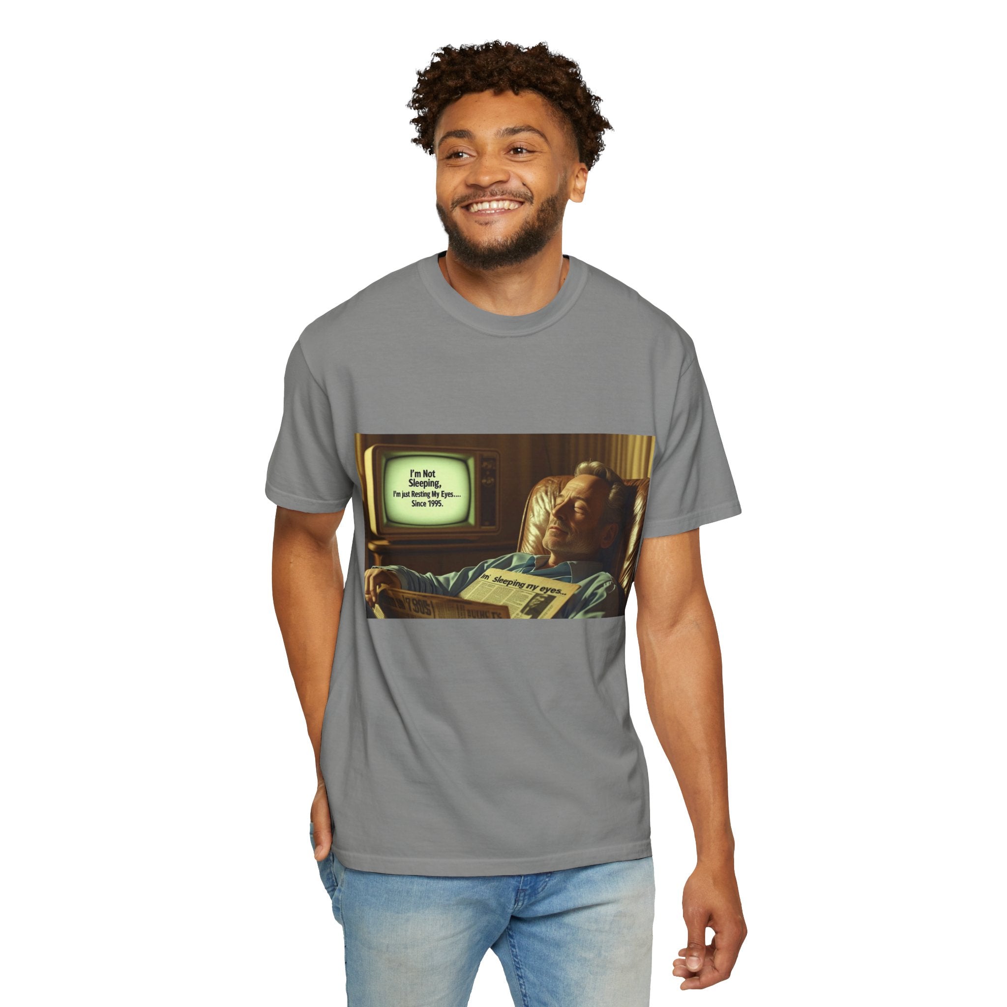 Vintage Humor Graphic Tee, Perfect for Relaxing, Gift for Couch Potatoes, Fun Statement T-Shirt, Father's Day, Casual Wear