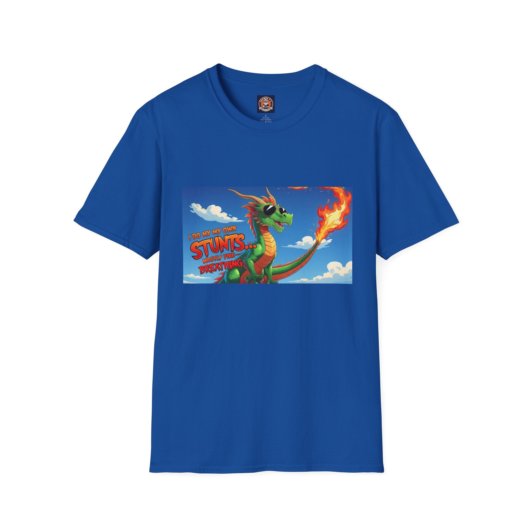 Funny Fire-Breathing Dragon T-Shirt | Fantasy Graphic Tee for Kids and Adults, Unisex Softstyle T-Shirt, Casual Wear, Game Night Apparel, [...]