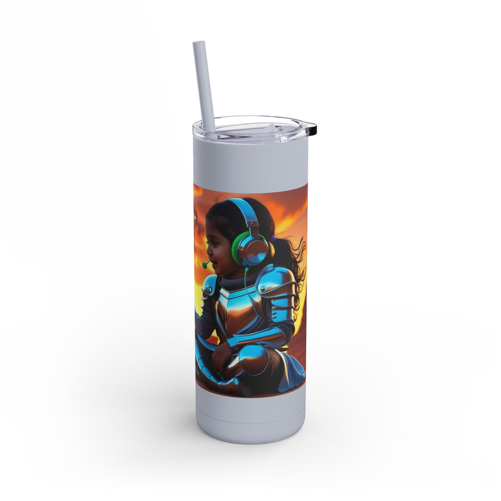 Grampa T’s “Dragon Whisperer Fuel” Matte Tumbler – 20oz Travel Mug for Young Beast Tamers & Fantasy Fanatics | Epic Gift for Kids, Dreamers & Dragon Lovers
