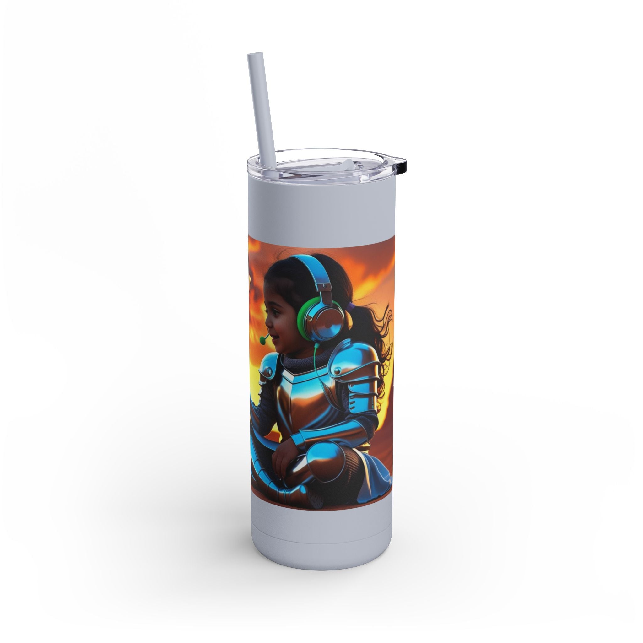 Grampa T’s “Dragon Whisperer Fuel” Matte Tumbler – 20oz Travel Mug for Young Beast Tamers & Fantasy Fanatics | Epic Gift for Kids, Dreamers & Dragon Lovers