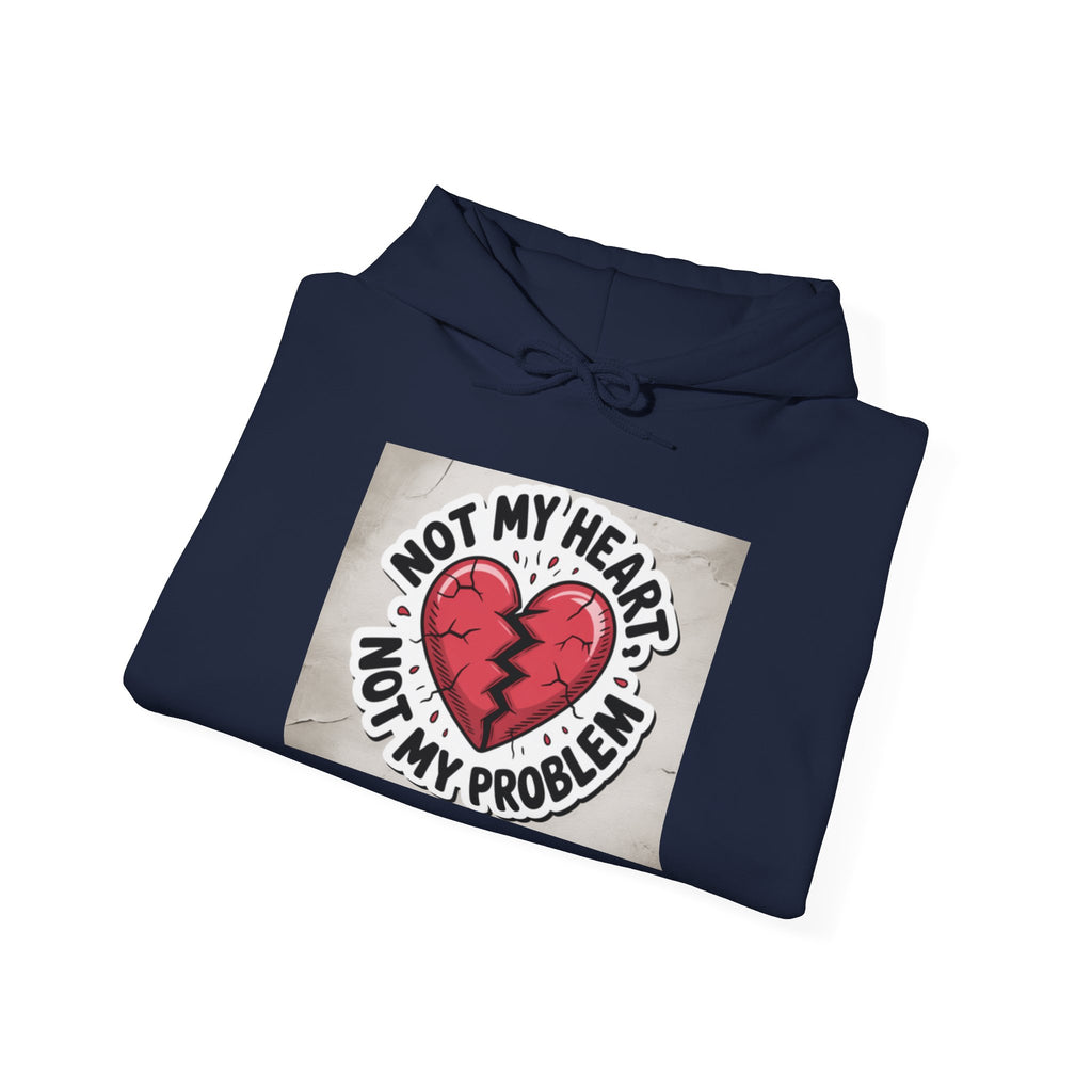 Heartbreak Humor Hoodie, Unisex Hooded Sweatshirt, Funny Gift, Self-Care Apparel, Valentine's Day, Casual Wear, Trendy Fashion