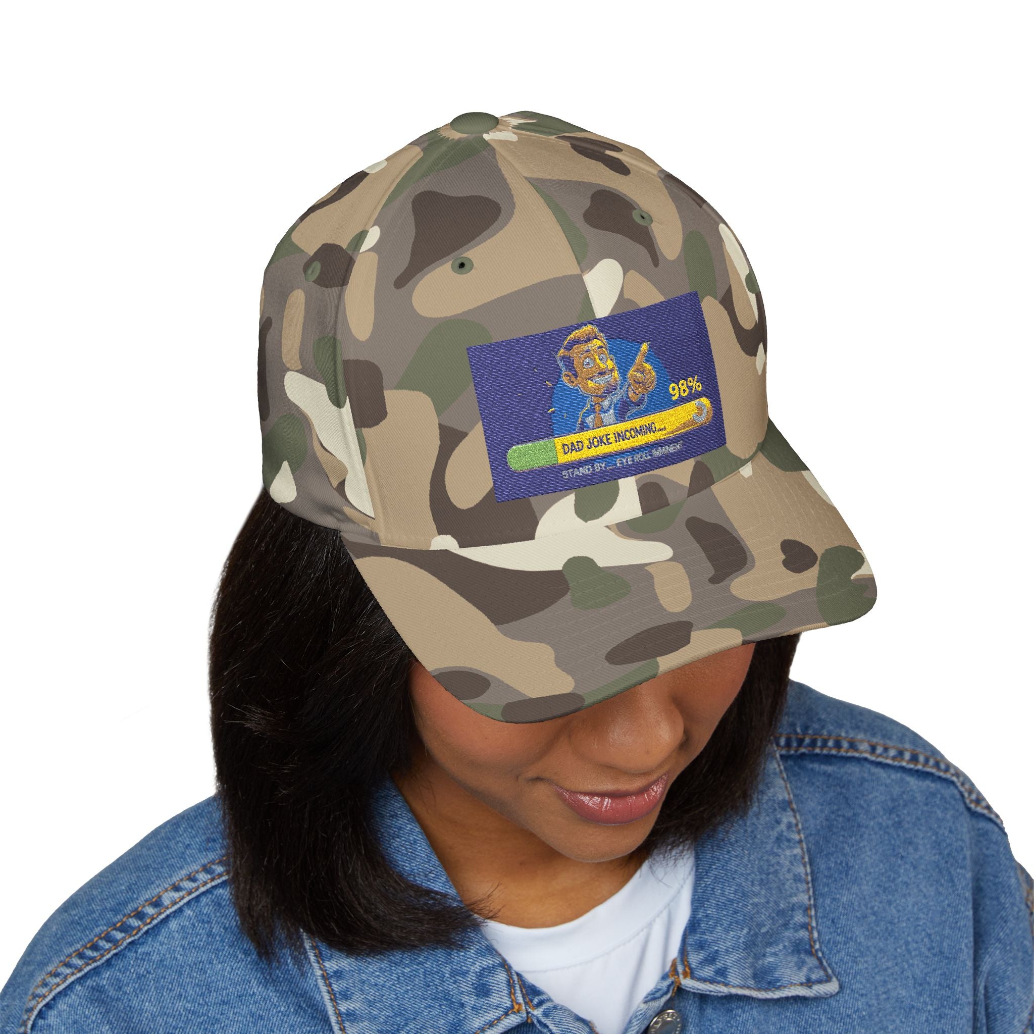 Embroidered Closed-Back Structured Cap - Trendy Apparel for Everyday Wear, Gifts for Him, Casual Style, Summer Accessory, Unique Design