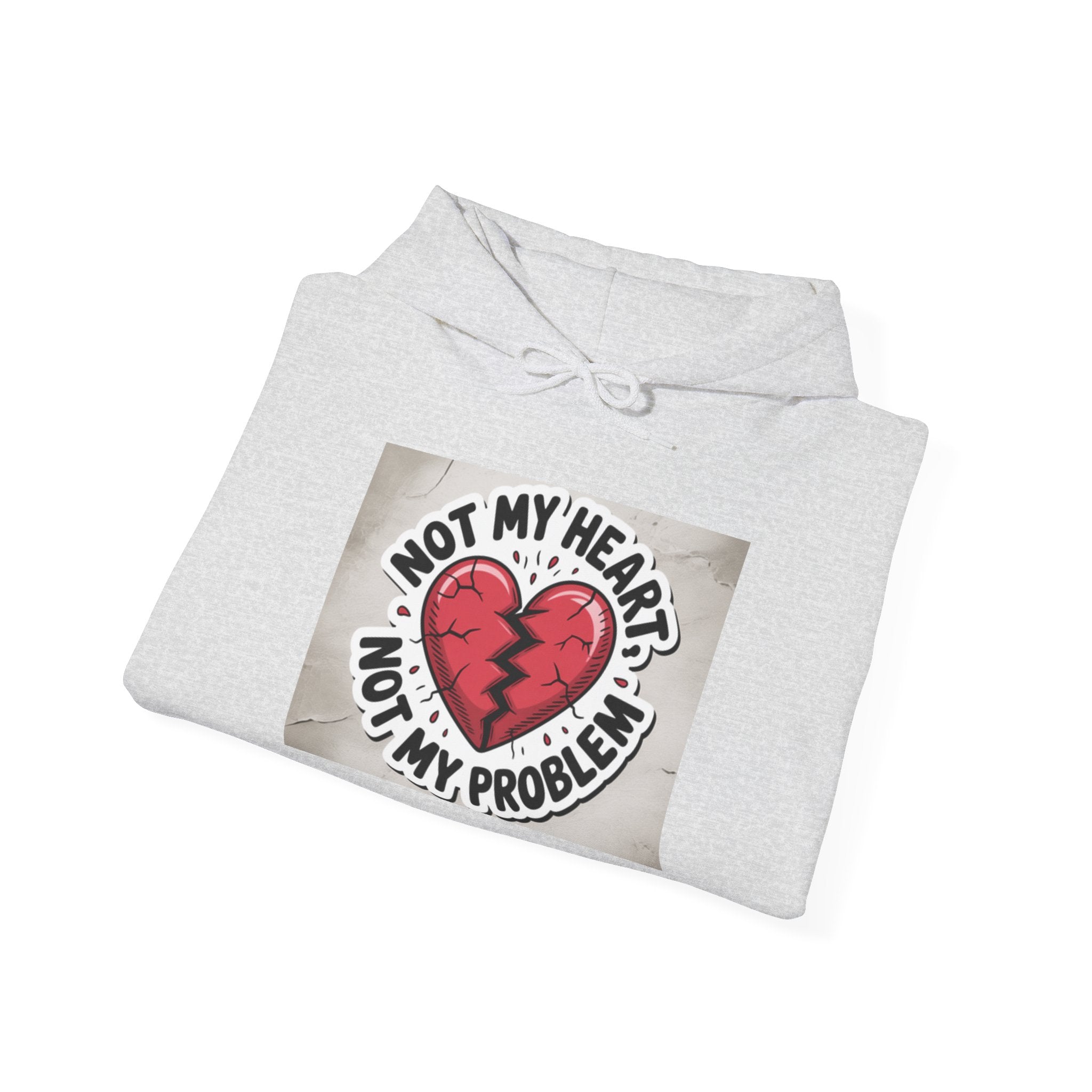 Heartbreak Humor Hoodie, Unisex Hooded Sweatshirt, Funny Gift, Self-Care Apparel, Valentine's Day, Casual Wear, Trendy Fashion