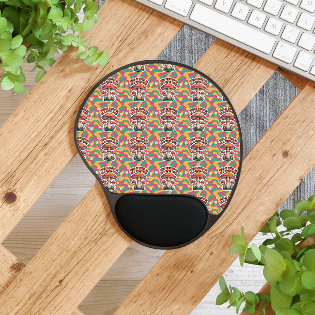 Colorful Mushroom Mouse Pad with Wrist Rest | Cute Desk Accessory for Home Office, Gamer Gift, Ergonomic Mouse Pad
