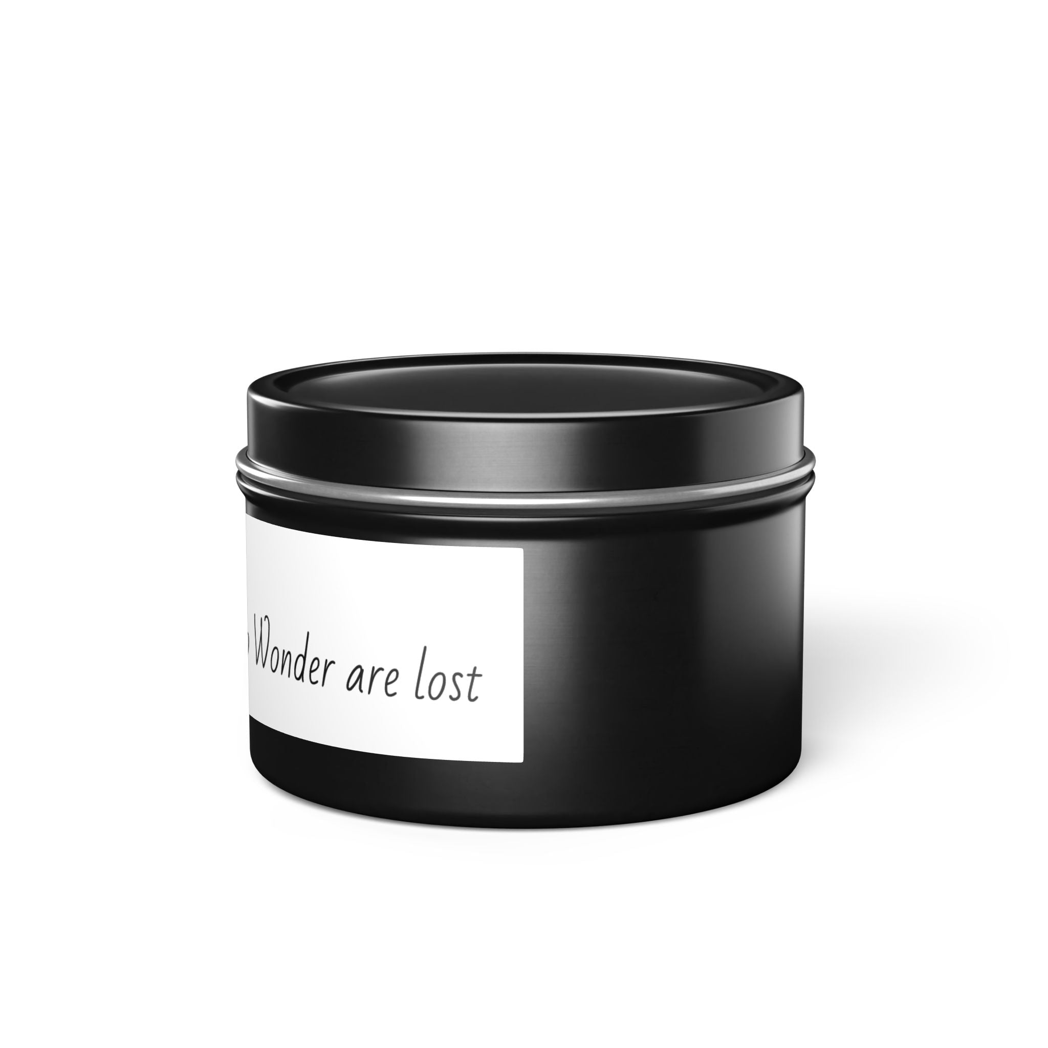 Inspirational Tin Candles - "Not All Who Wonder Are Lost" - Travel Lovers Gift, Home Decor, Aromatic Relaxation, Adventure Decor, Unique