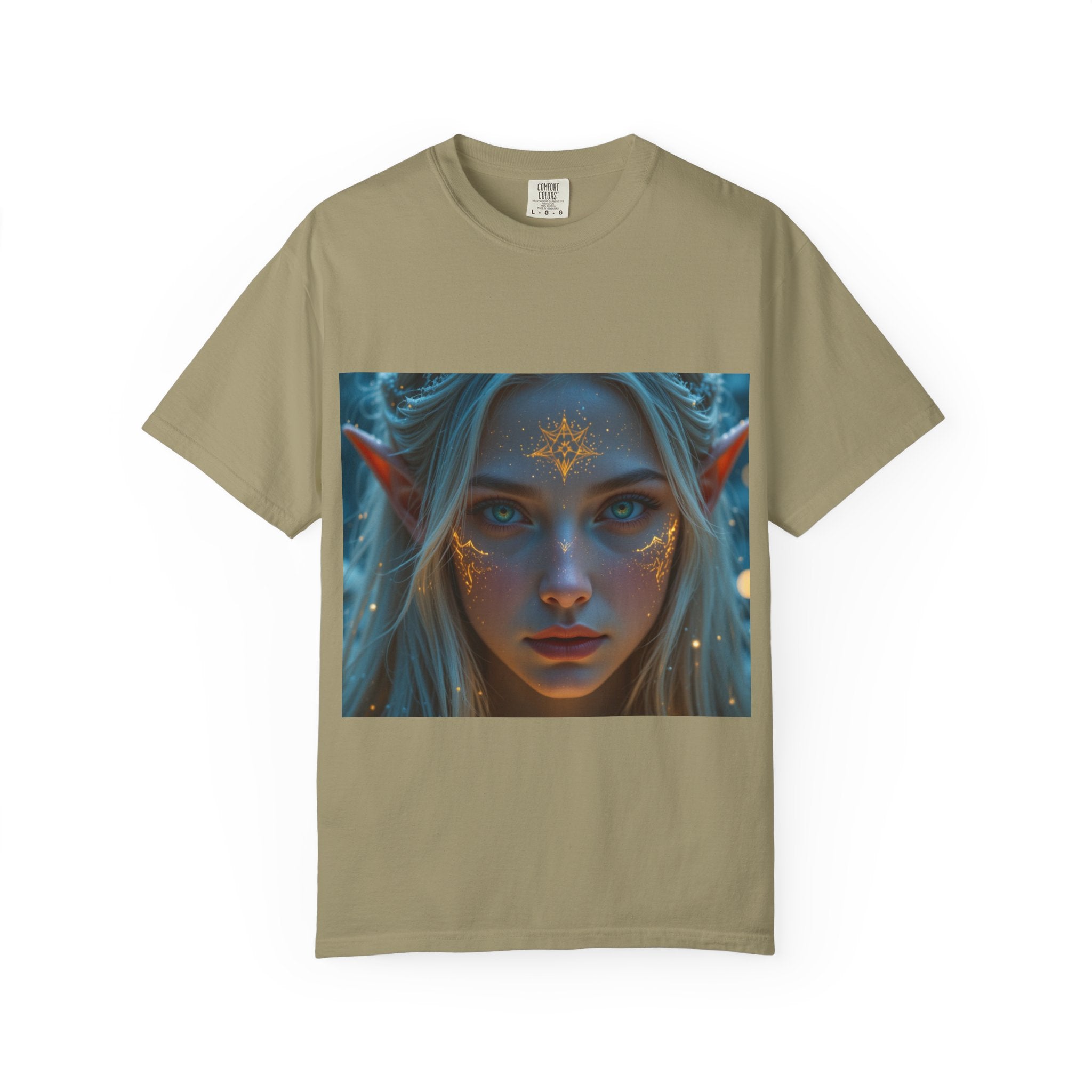 Fantasy-Inspired Elf Princess Unisex T-Shirt, Boho Style Tee for Art Lovers, Gift for Creatives, Dreamy Aesthetic Shirt, Unique Fan Merchandise