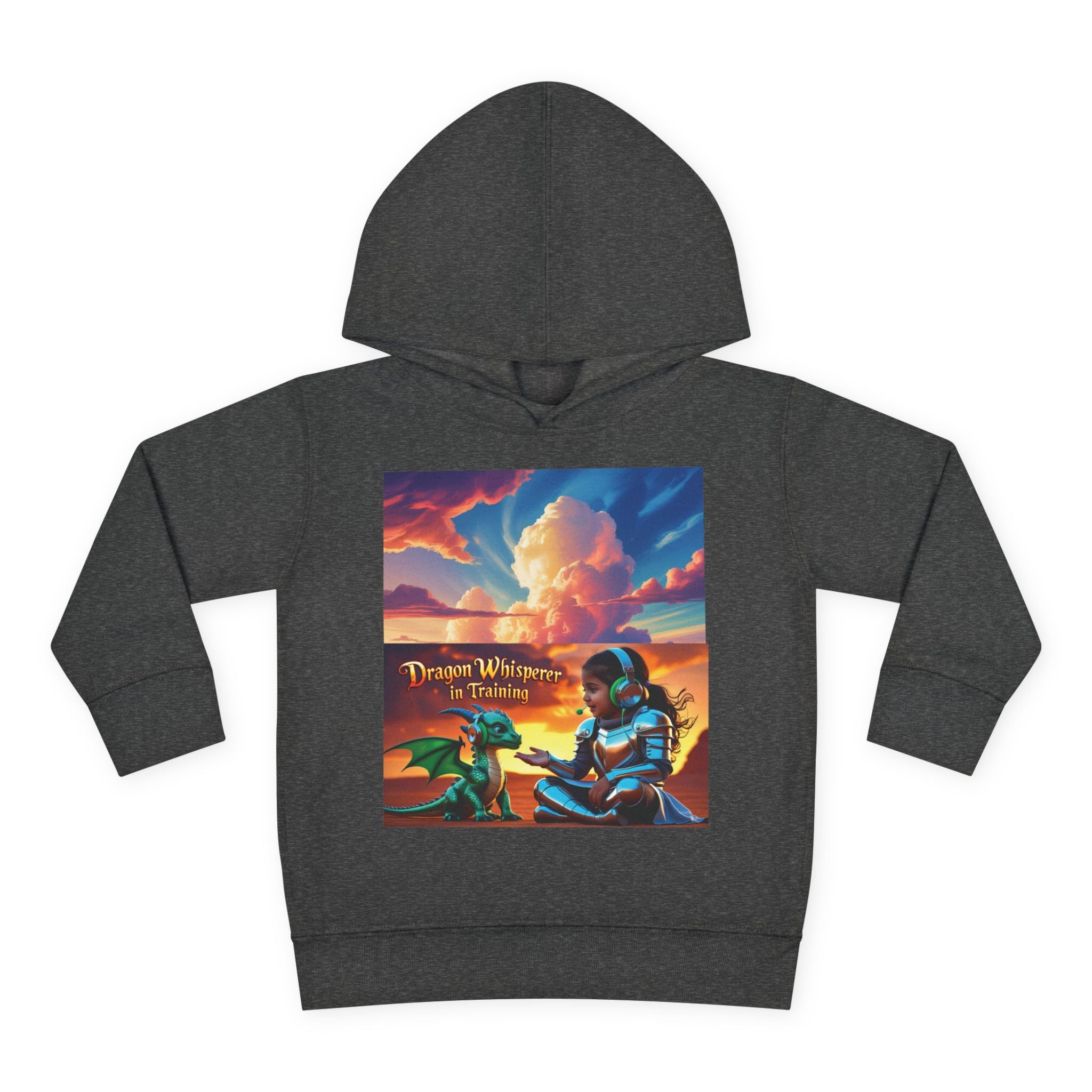 Grampa T’s Toddler Dragon Hoodie – “Dragon Whisperer in Training” Fleece | Cozy Fun Gift for Toddlers, Young Dreamers & Birthday Boys/Girls!