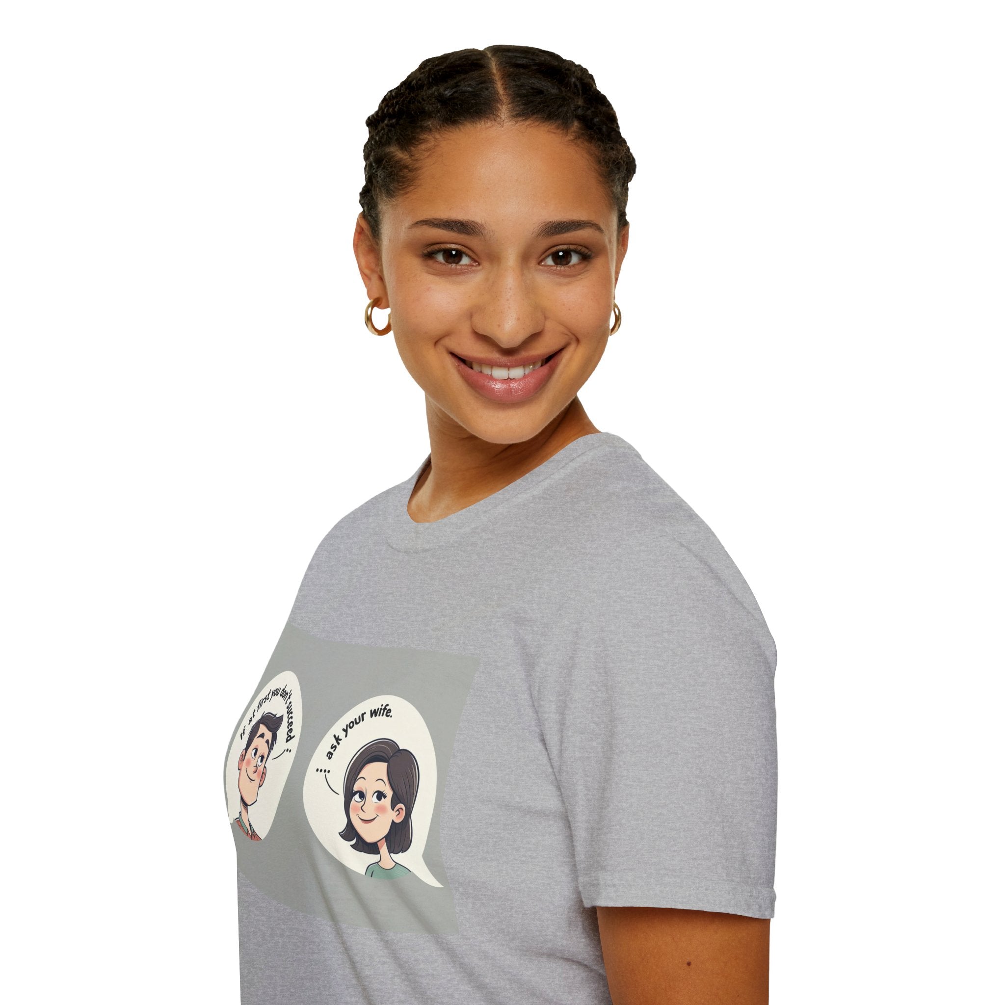 Playful Conversation T-Shirt, Funny Graphic Tee, Unisex Humor Shirt, Casual Wear, Gift for Friends, Quirky Outfit