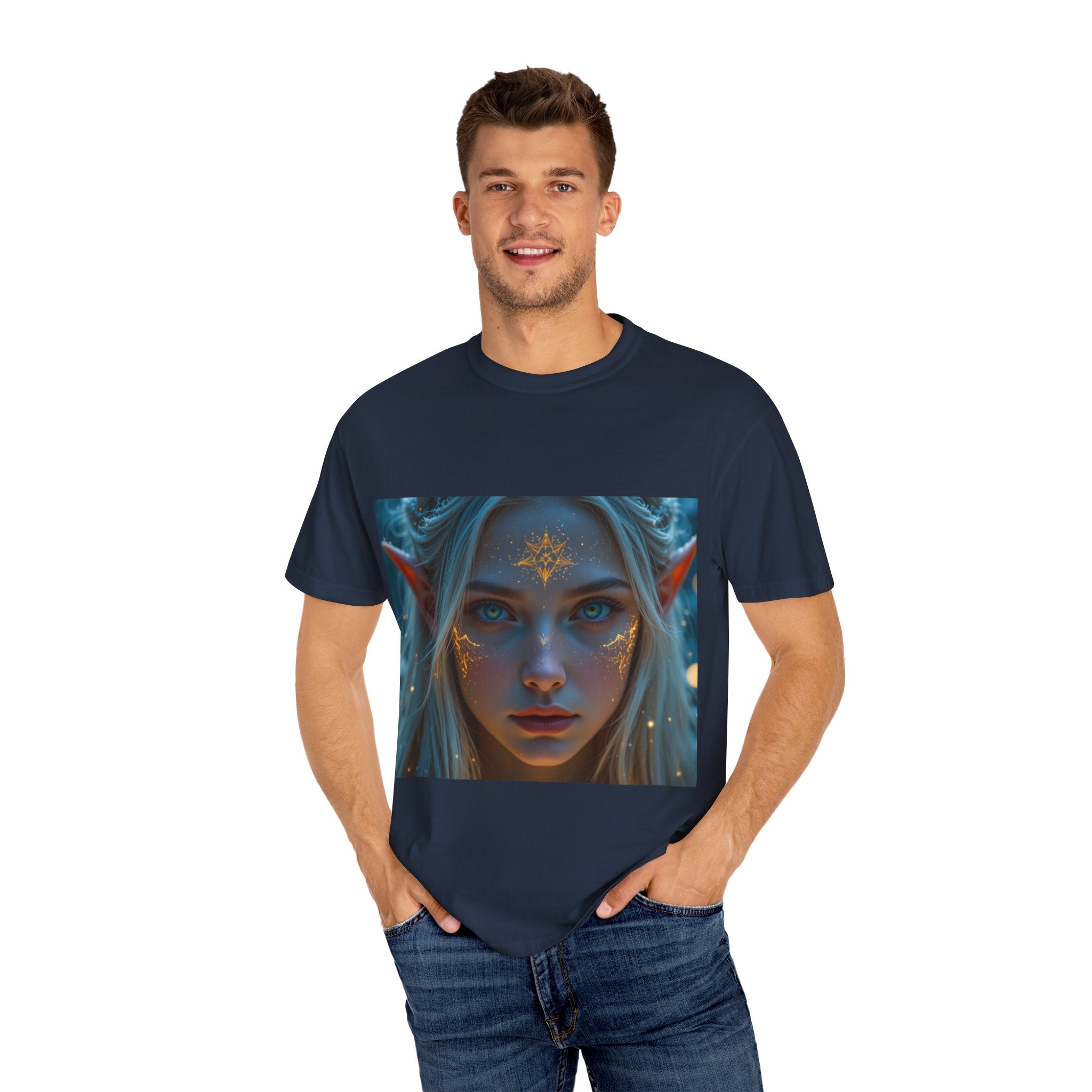 Fantasy-Inspired Elf Princess Unisex T-Shirt, Boho Style Tee for Art Lovers, Gift for Creatives, Dreamy Aesthetic Shirt, Unique Fan Merchandise