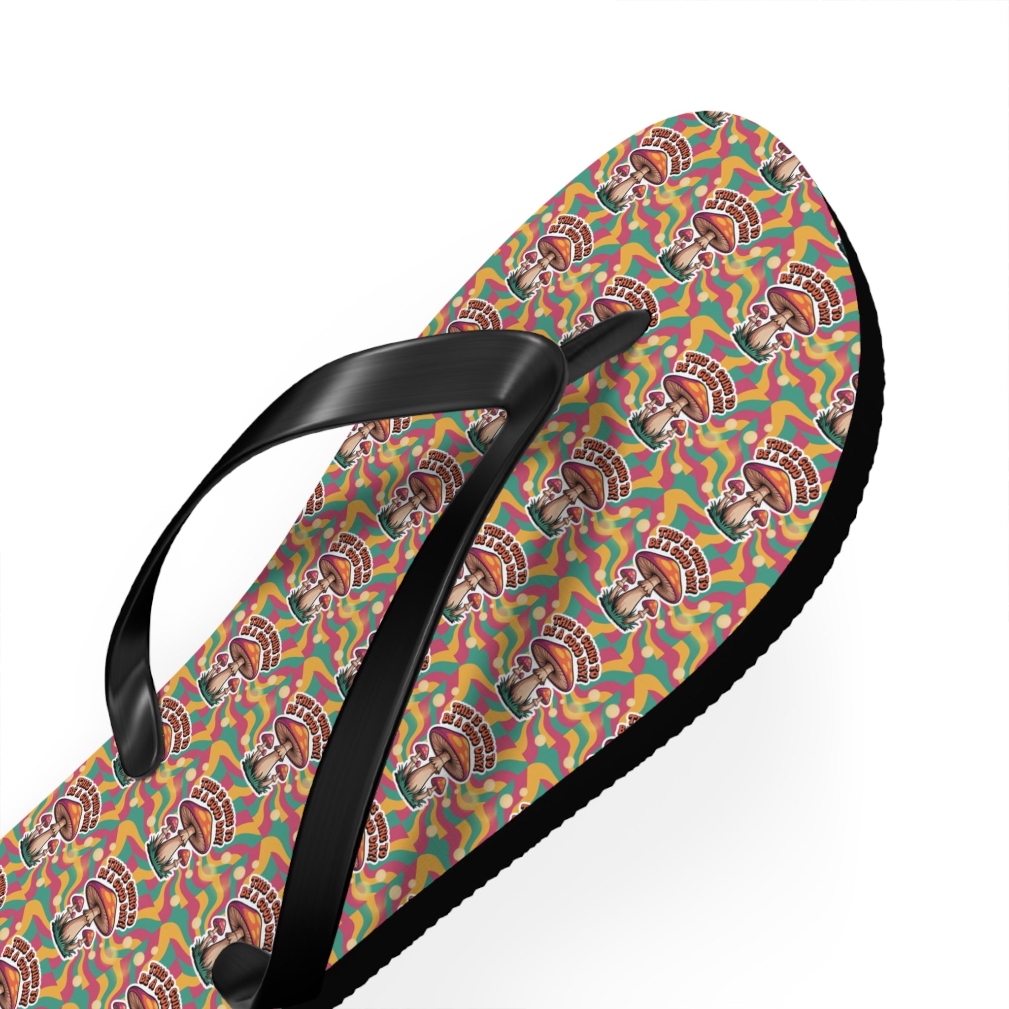 Rainbow Pattern Flip Flops, Summer Footwear, Beach Sandals, LGBTQ+ Pride Accessories, Vacation Essentials