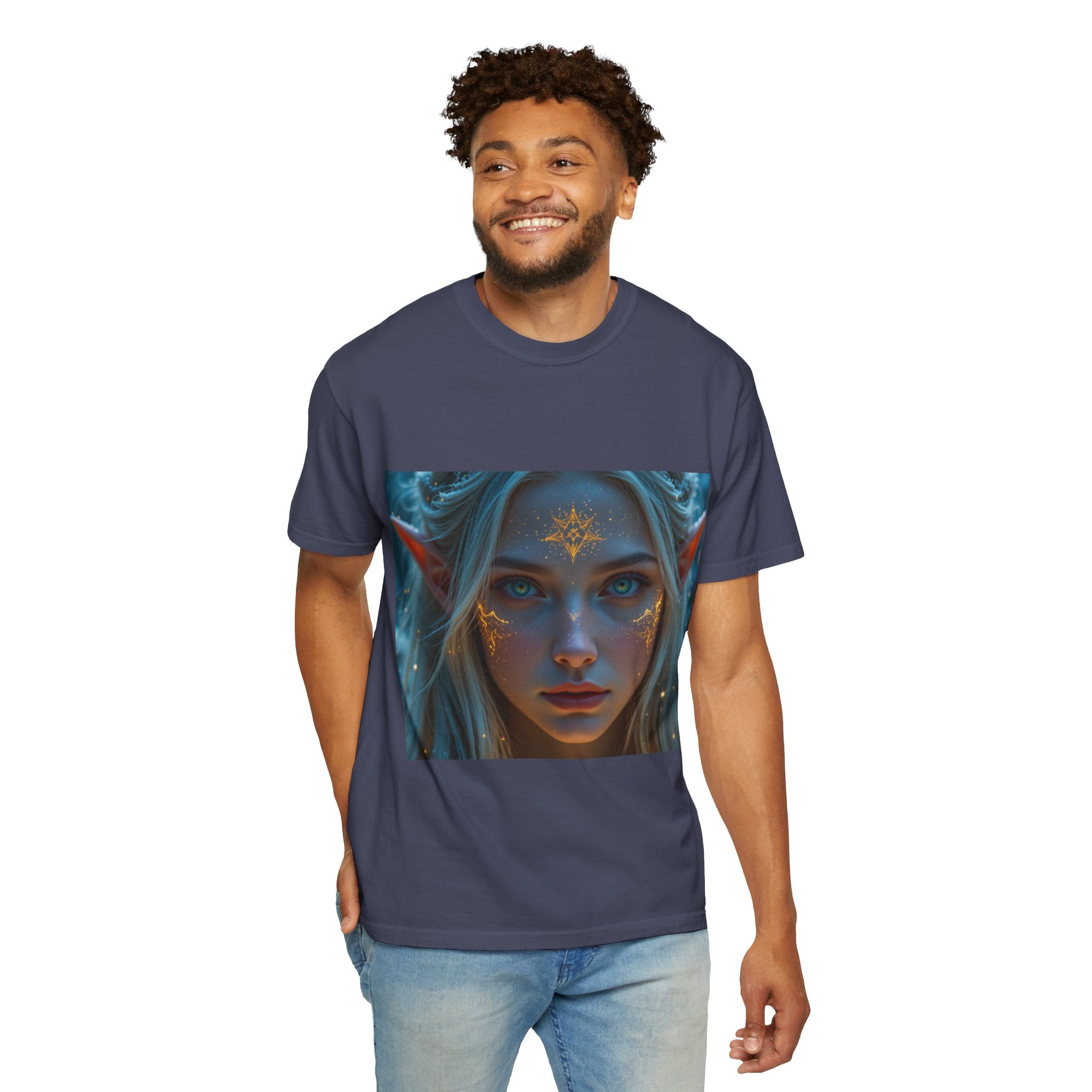 Fantasy-Inspired Elf Princess Unisex T-Shirt, Boho Style Tee for Art Lovers, Gift for Creatives, Dreamy Aesthetic Shirt, Unique Fan Merchandise