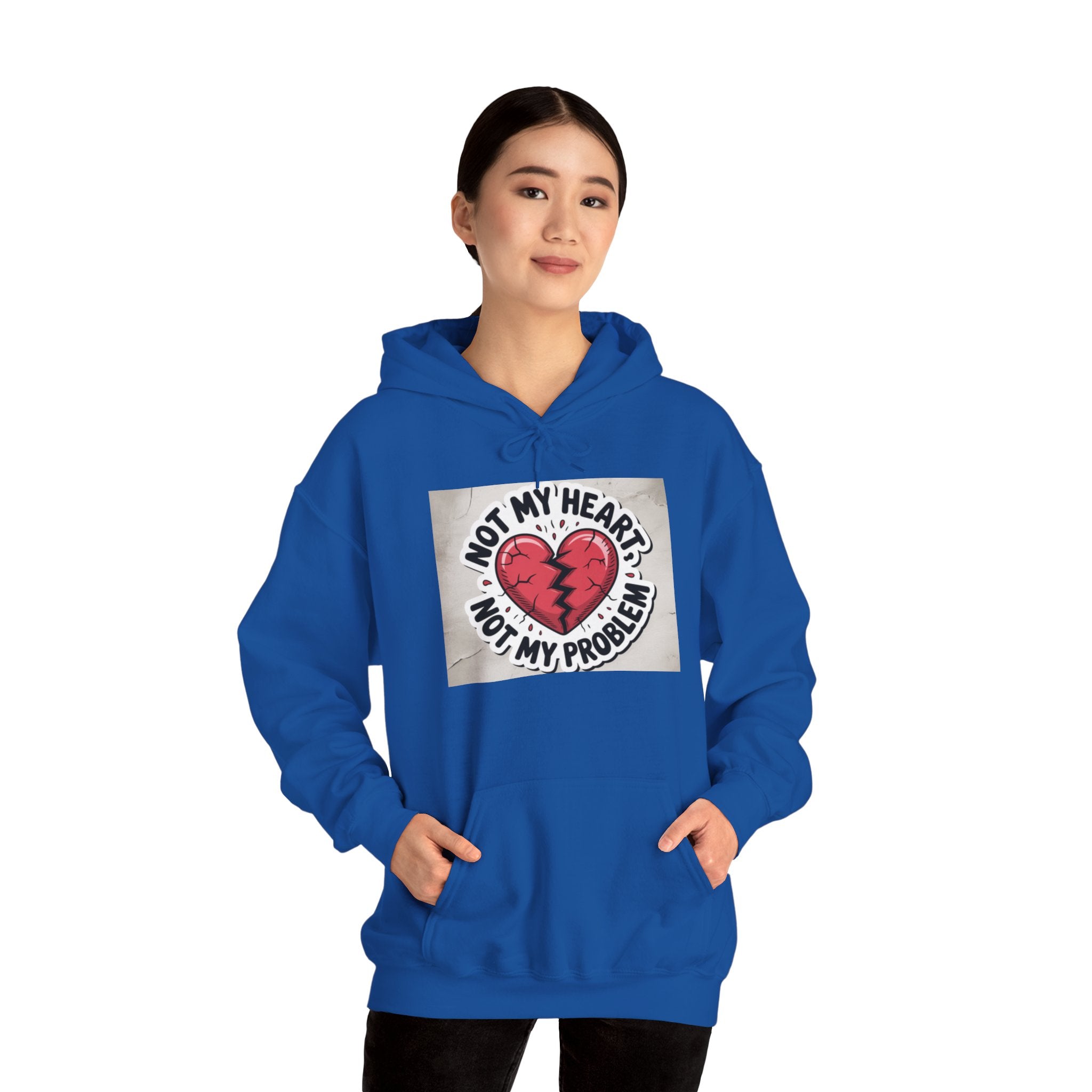 Heartbreak Humor Hoodie, Unisex Hooded Sweatshirt, Funny Gift, Self-Care Apparel, Valentine's Day, Casual Wear, Trendy Fashion
