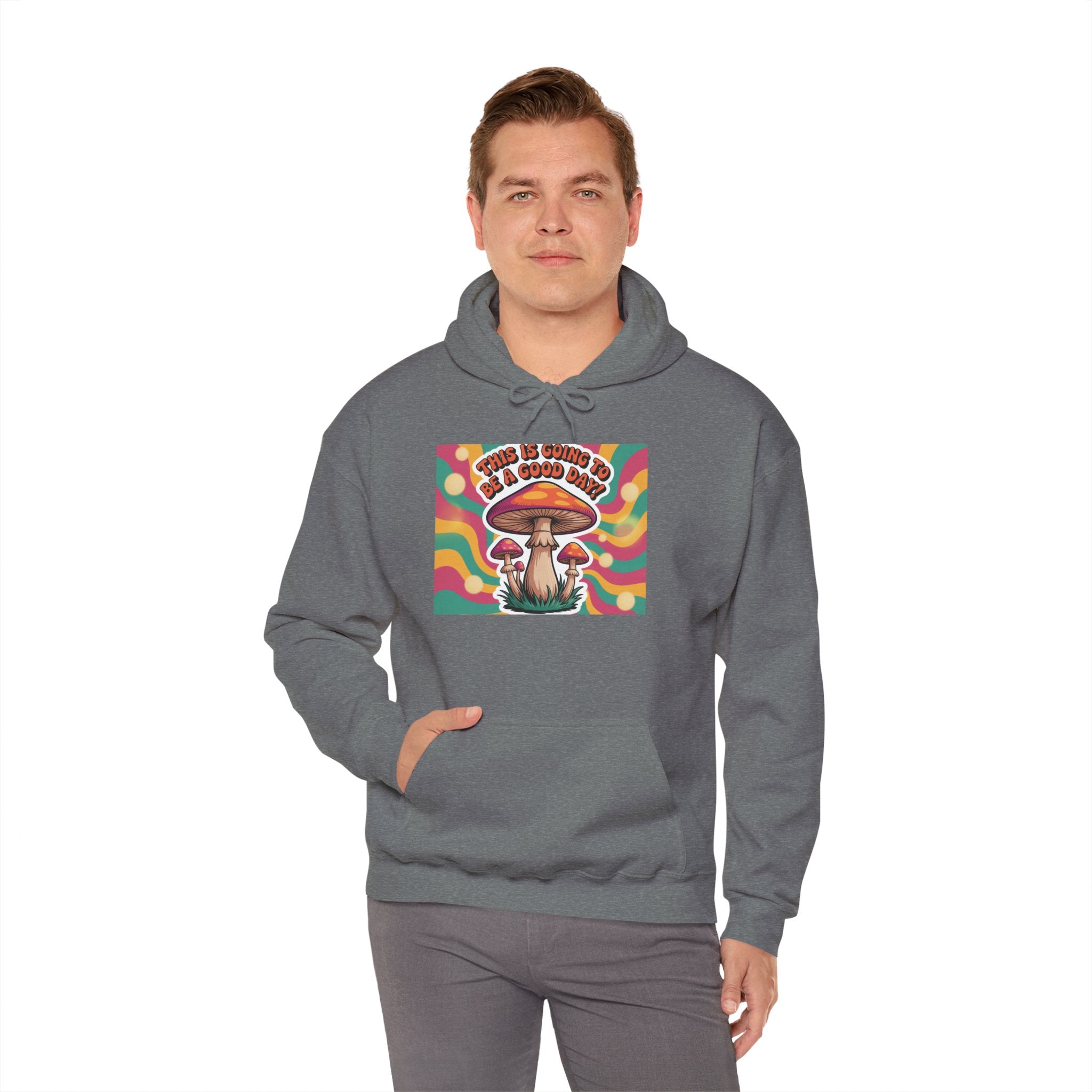 Groovy Mushroom Hoodie - Psychedelic Sweatshirt for Festivals, Cozy Gift for Nature Lovers, Unisex Pull-over for Good Vibes