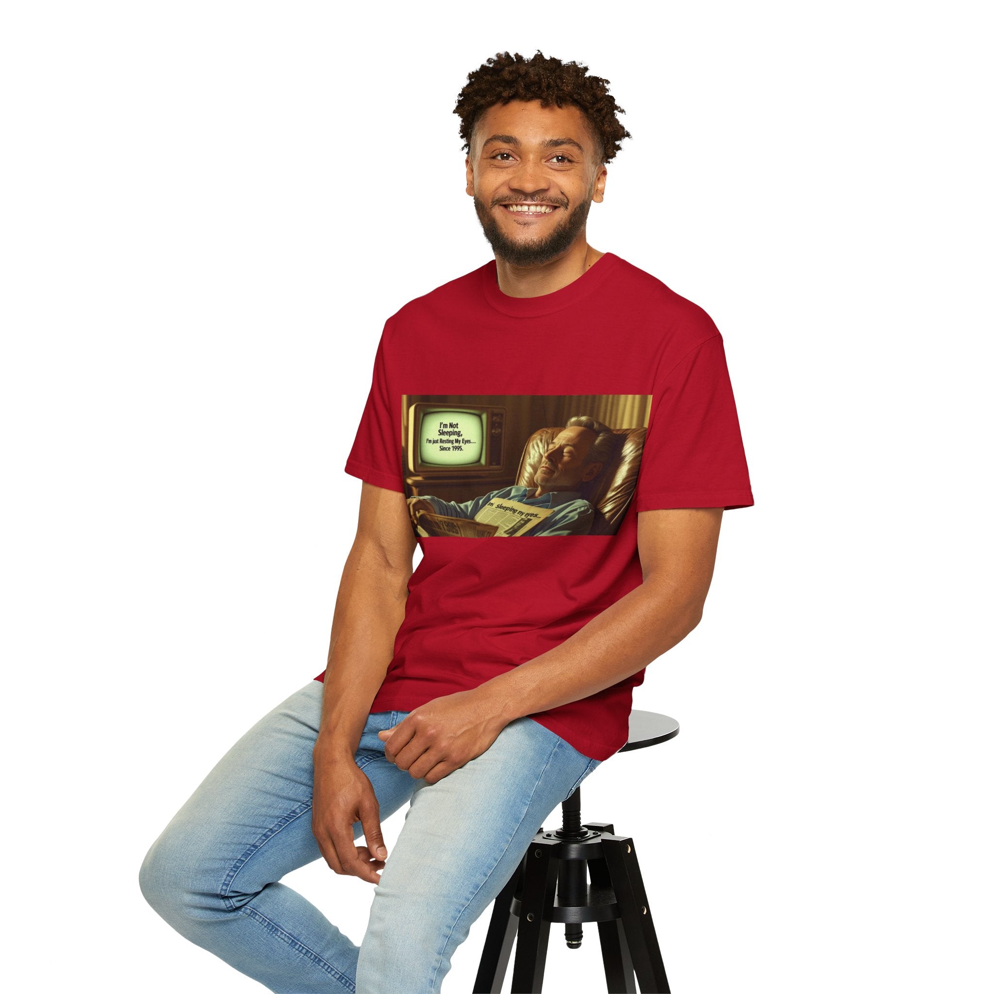 Vintage Humor Graphic Tee, Perfect for Relaxing, Gift for Couch Potatoes, Fun Statement T-Shirt, Father's Day, Casual Wear