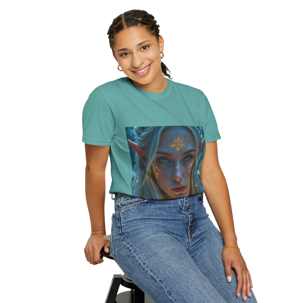 Fantasy-Inspired Elf Princess Unisex T-Shirt, Boho Style Tee for Art Lovers, Gift for Creatives, Dreamy Aesthetic Shirt, Unique Fan Merchandise