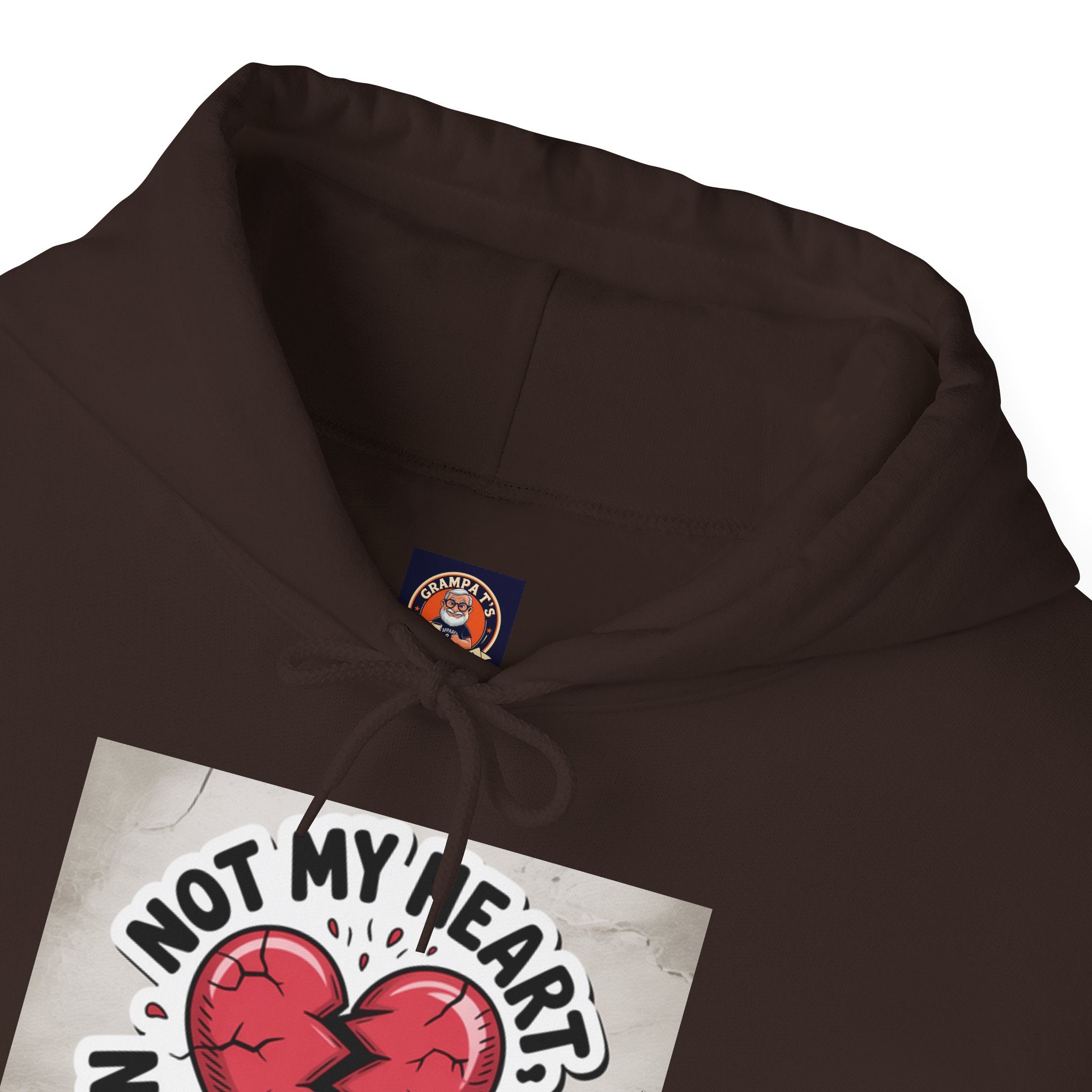 Heartbreak Humor Hoodie, Unisex Hooded Sweatshirt, Funny Gift, Self-Care Apparel, Valentine's Day, Casual Wear, Trendy Fashion