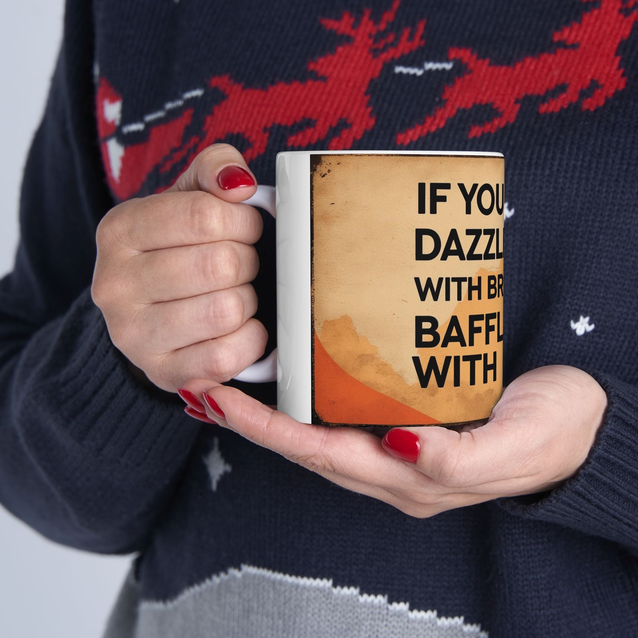 Funny Dad  Quote Ceramic Mug | Motivational Gift for Friends, Unique Coffee Cup, Office Decor, Birthday Present, 11oz or 15oz