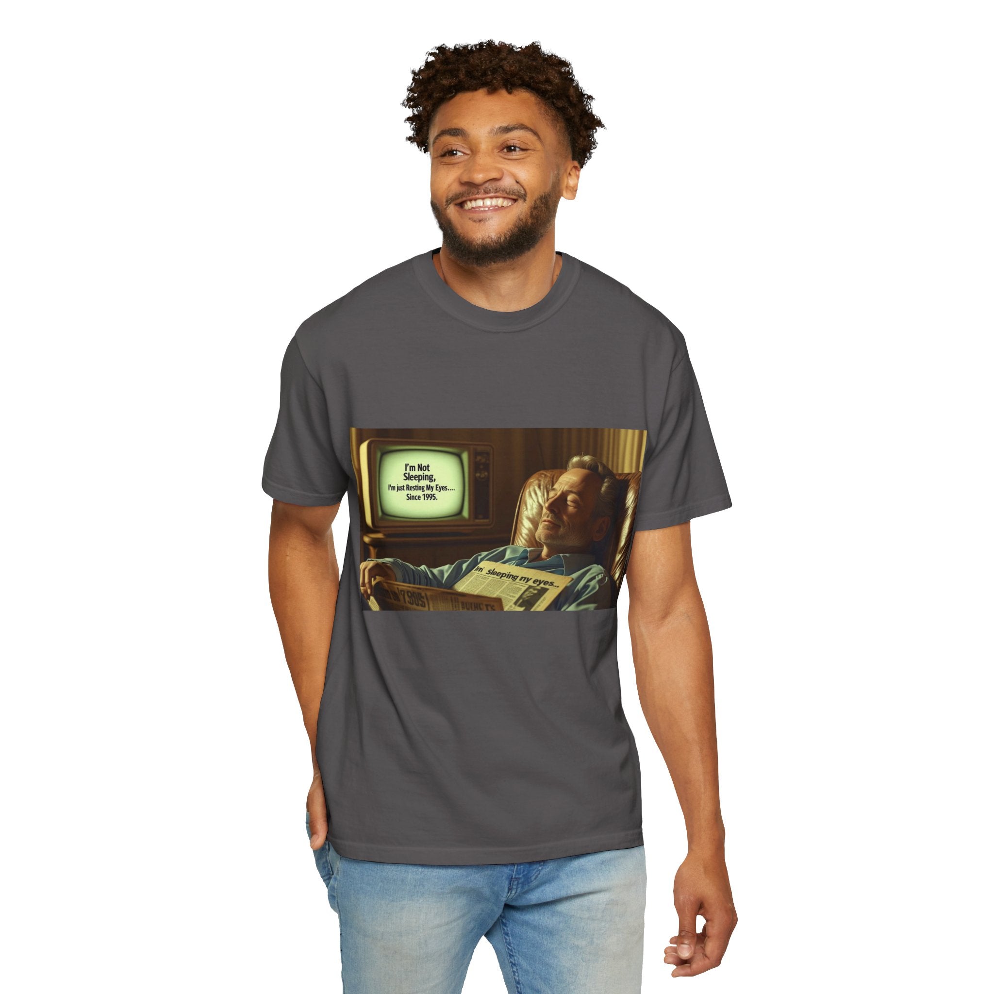 Vintage Humor Graphic Tee, Perfect for Relaxing, Gift for Couch Potatoes, Fun Statement T-Shirt, Father's Day, Casual Wear