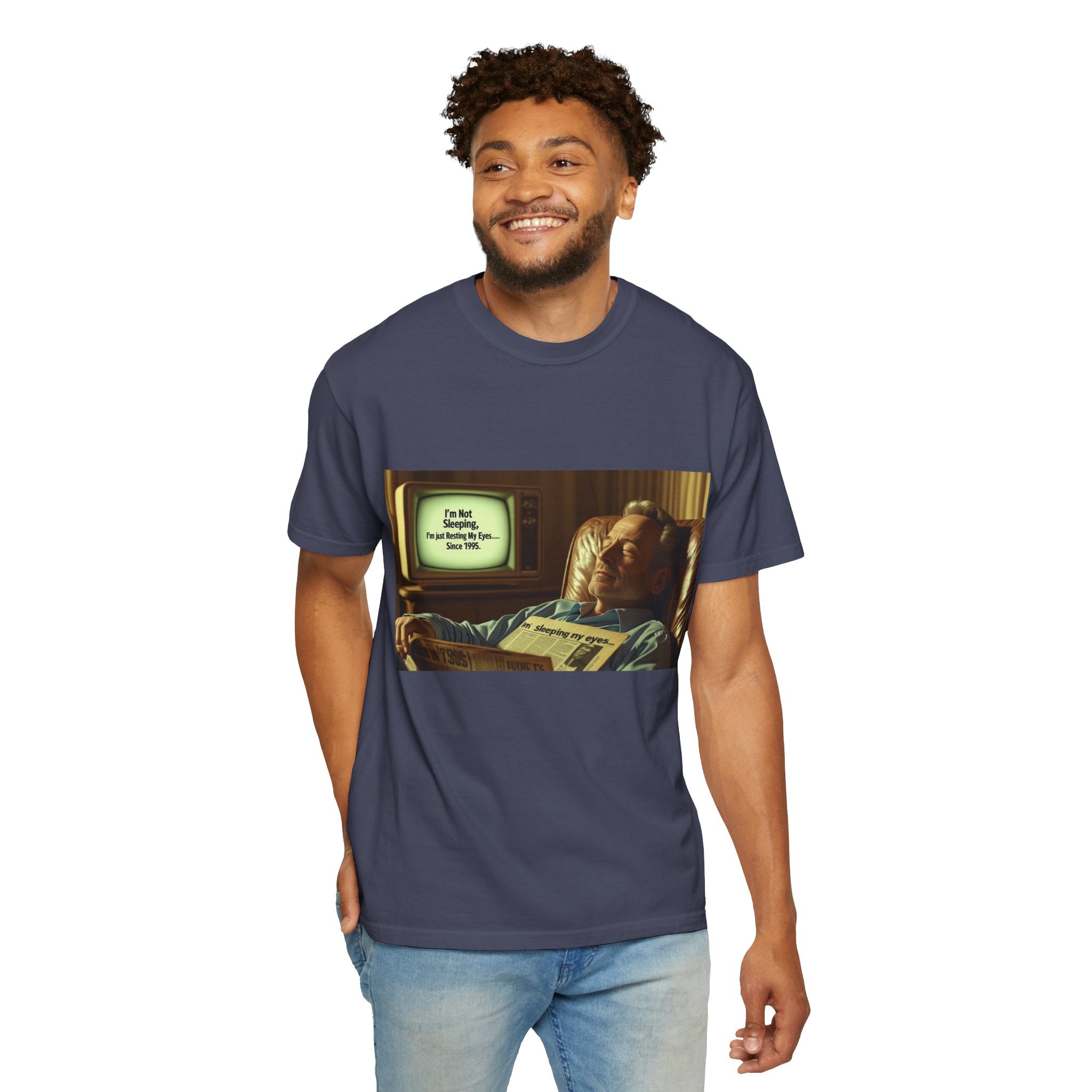 Vintage Humor Graphic Tee, Perfect for Relaxing, Gift for Couch Potatoes, Fun Statement T-Shirt, Father's Day, Casual Wear