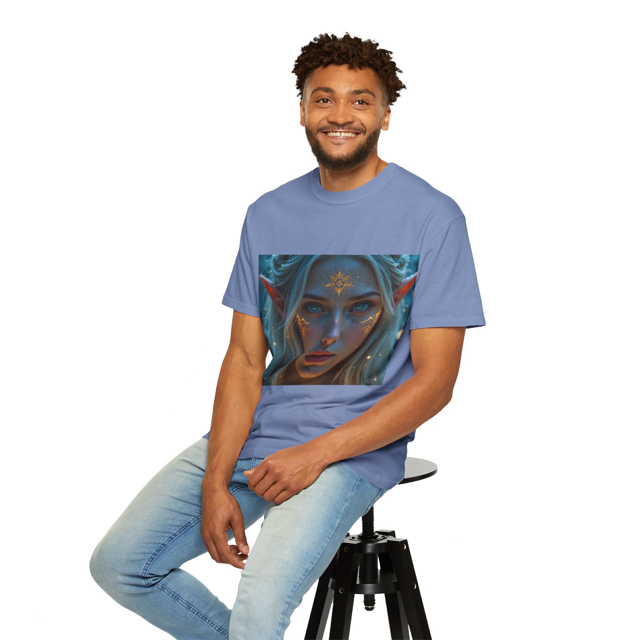Fantasy-Inspired Elf Princess Unisex T-Shirt, Boho Style Tee for Art Lovers, Gift for Creatives, Dreamy Aesthetic Shirt, Unique Fan Merchandise