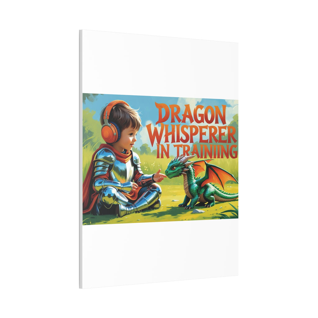 Dragon Whisperer Canvas Print, Playroom Decor, Childrens Wall Art, Fantasy Kids Room, Dragon Lover Gift, Adventure Art, Kid's Room Decor