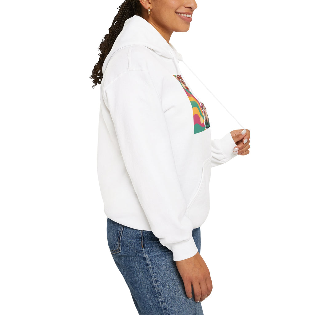 Groovy Mushroom Hoodie - Psychedelic Sweatshirt for Festivals, Cozy Gift for Nature Lovers, Unisex Pull-over for Good Vibes