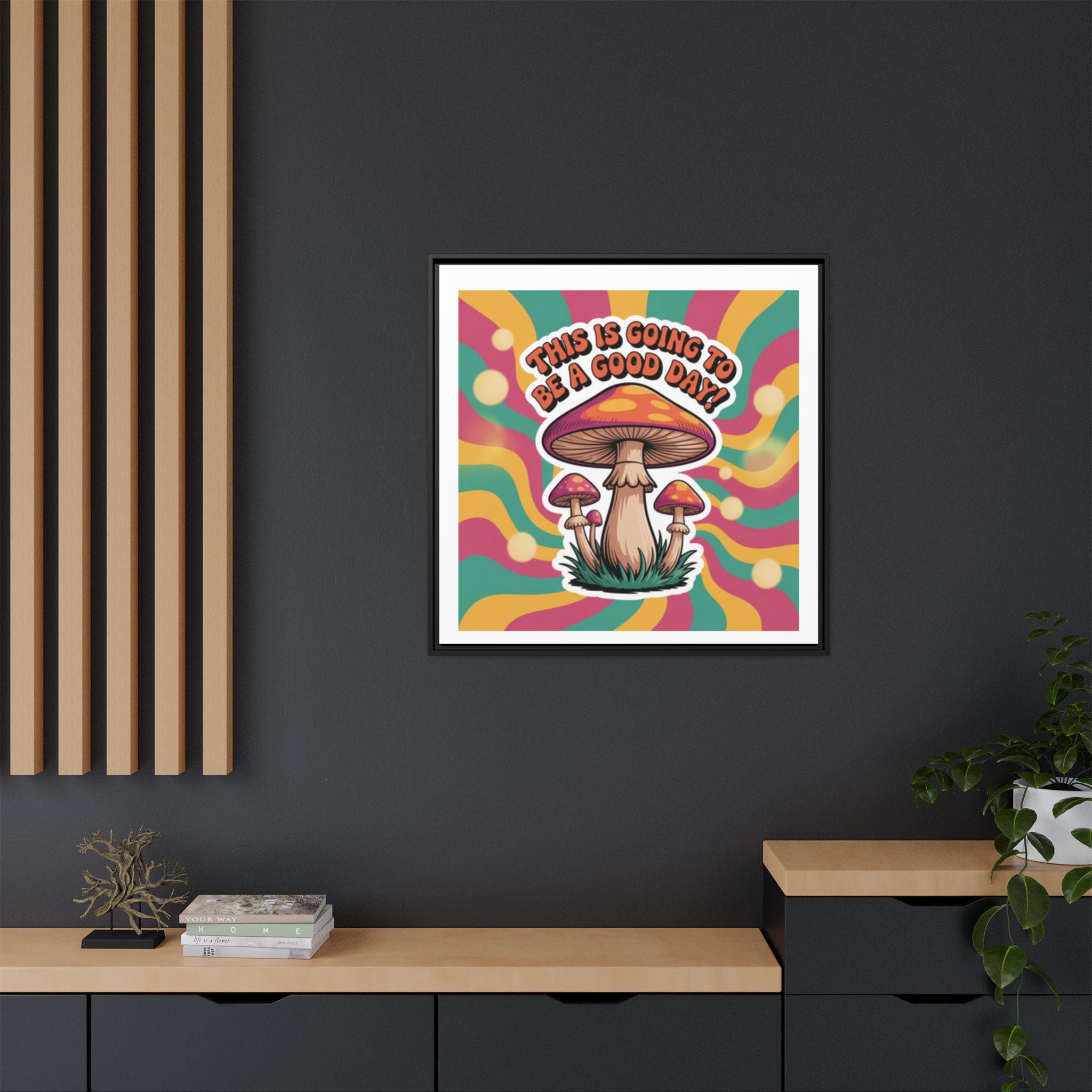 Colorful Framed Canvas Art - "This Is Going To Be A Good Day!" - Positive Vibe Decor, Wall Art for Home, Gift for Friends, Happy Day [...]