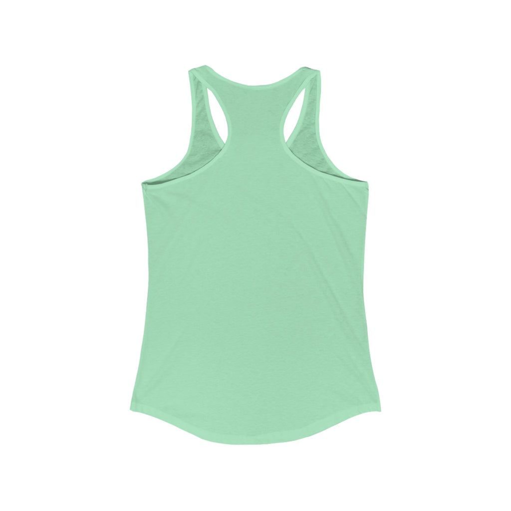 Positive Mushroom Vibe Women's Racerback Tank - Good Day Graphic Tee, Summer Workout Top, Gift for Her, Festival Clothing, Boho Style