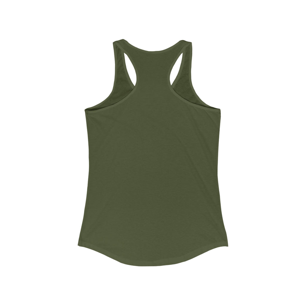 Positive Mushroom Vibe Women's Racerback Tank - Good Day Graphic Tee, Summer Workout Top, Gift for Her, Festival Clothing, Boho Style