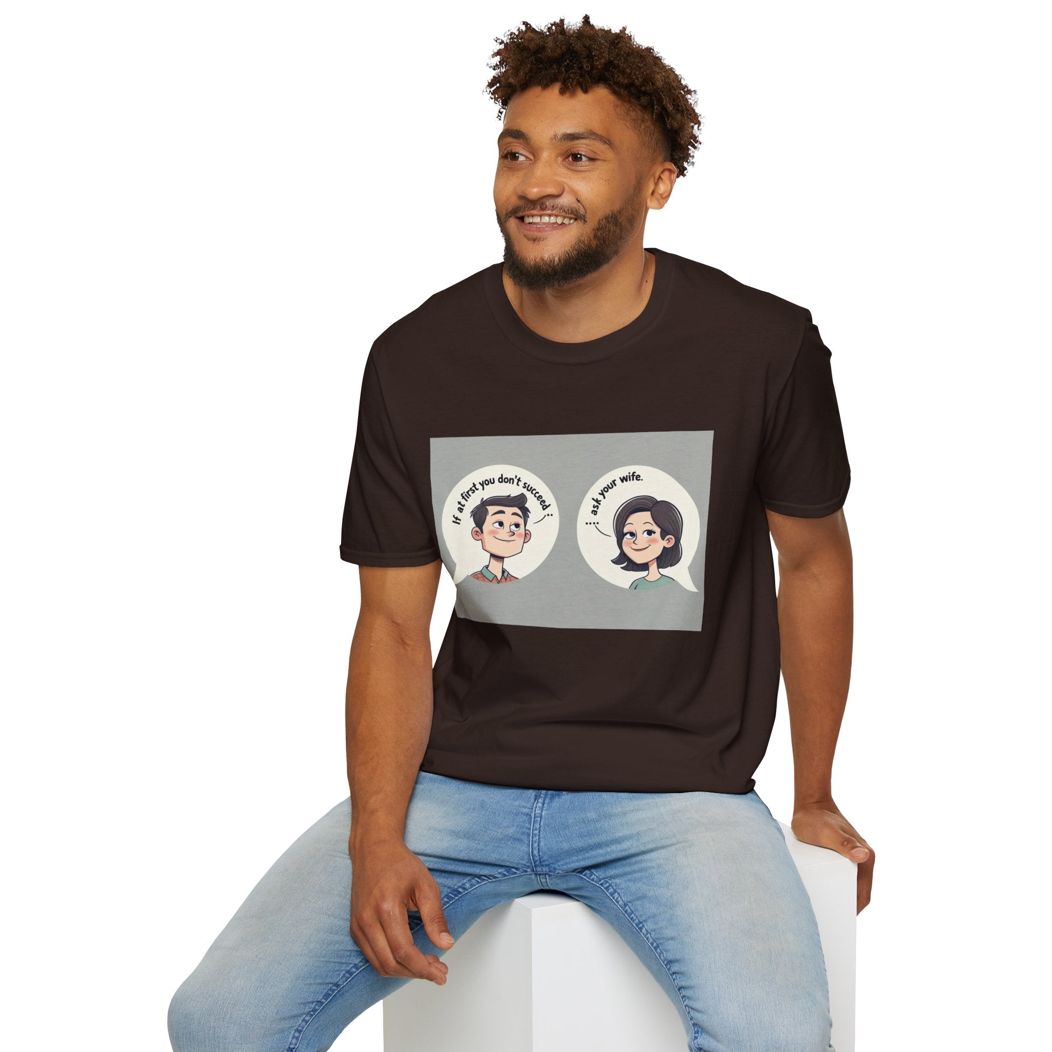 Playful Conversation T-Shirt, Funny Graphic Tee, Unisex Humor Shirt, Casual Wear, Gift for Friends, Quirky Outfit
