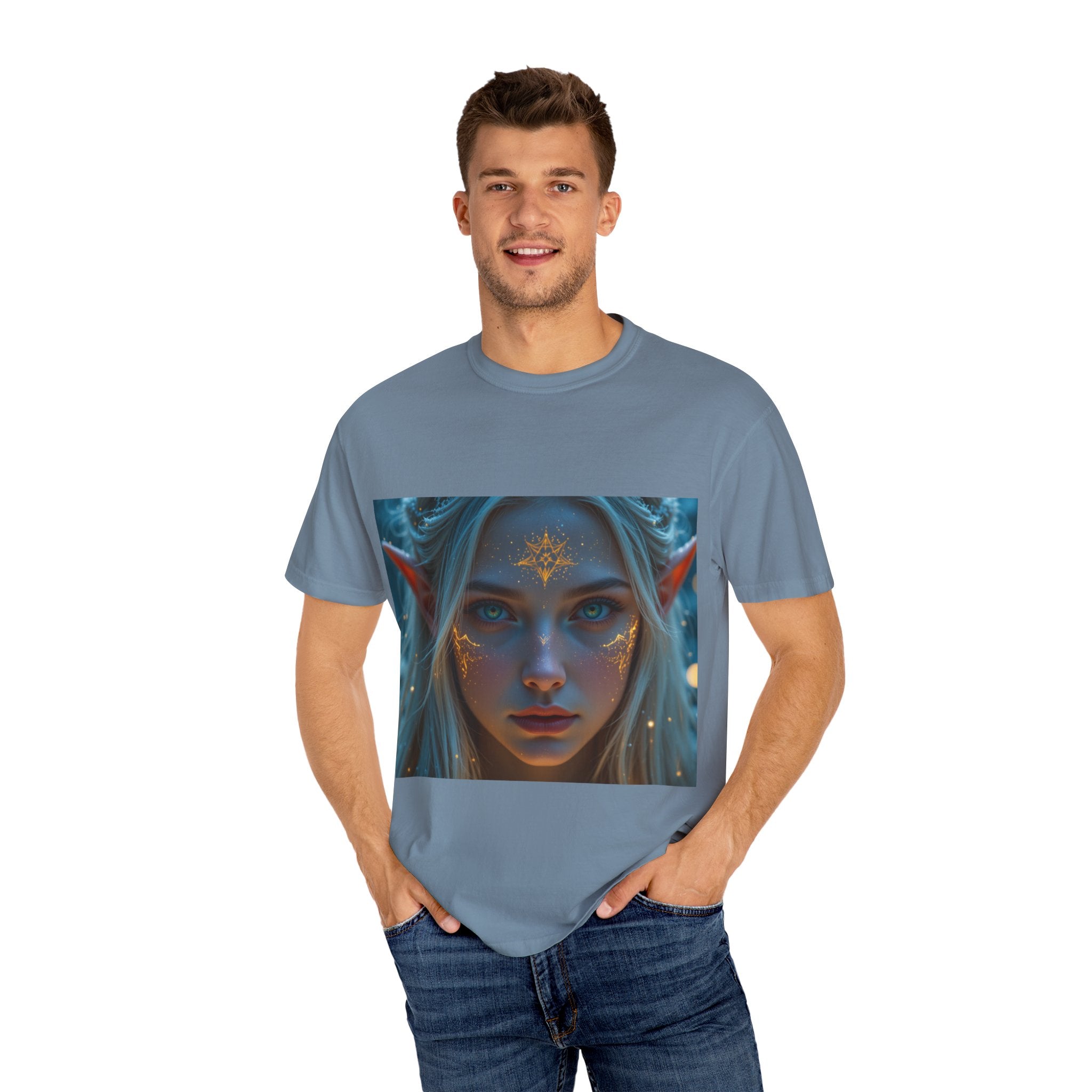Fantasy-Inspired Elf Princess Unisex T-Shirt, Boho Style Tee for Art Lovers, Gift for Creatives, Dreamy Aesthetic Shirt, Unique Fan Merchandise