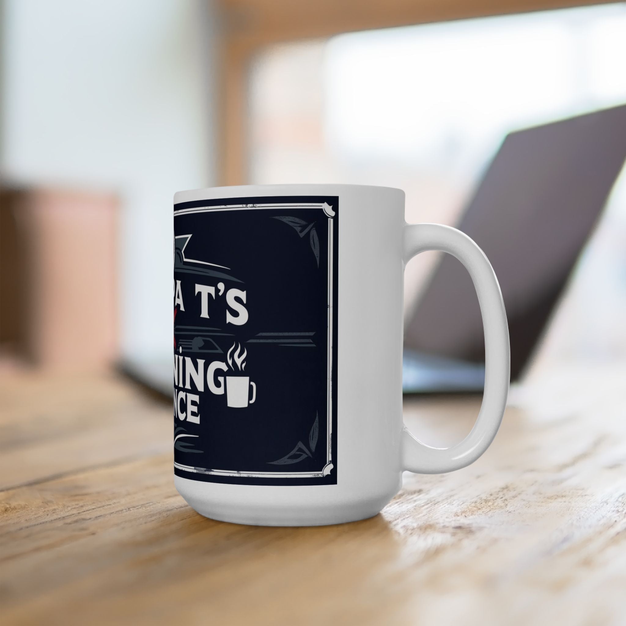 Grampa T's Anti-Morning Alliance Ceramic Mug - Fun Coffee Cup, Gift for Grampa, Coffee Lovers, Humor Mug, Kitchen Decor