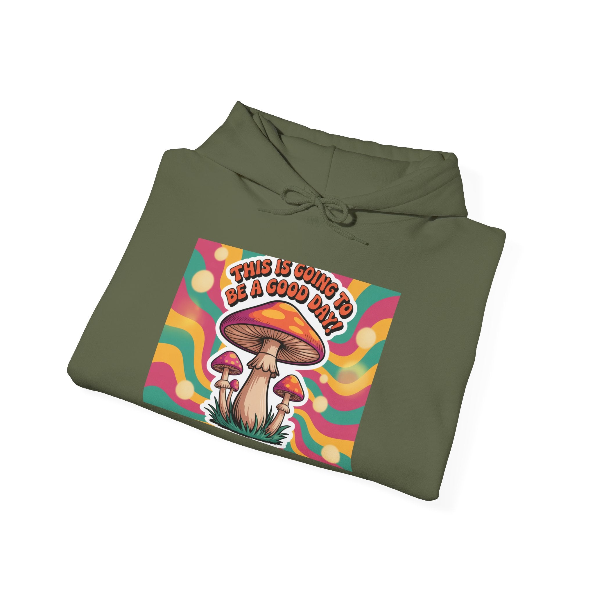Groovy Mushroom Hoodie - Psychedelic Sweatshirt for Festivals, Cozy Gift for Nature Lovers, Unisex Pull-over for Good Vibes