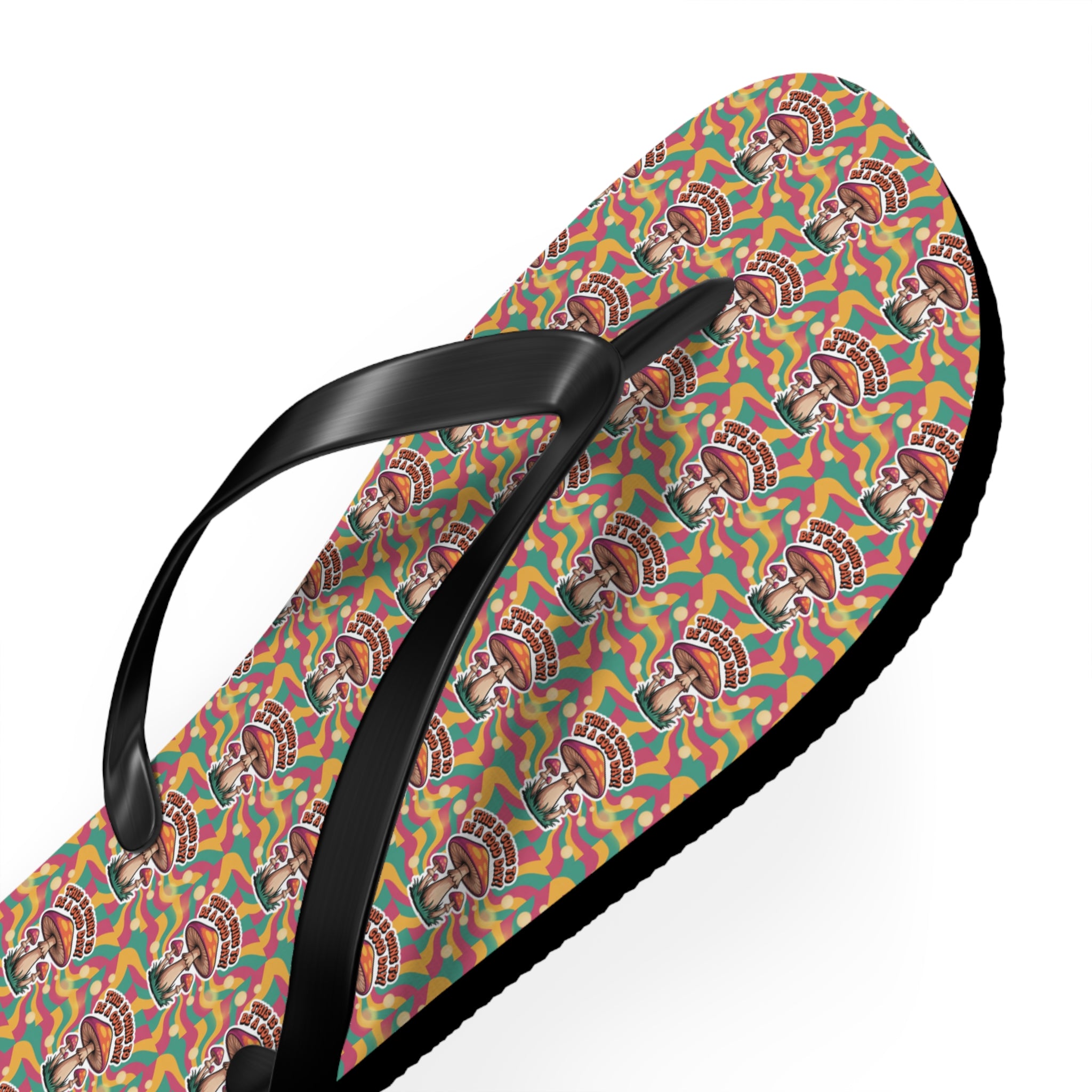 Rainbow Pattern Flip Flops, Summer Footwear, Beach Sandals, LGBTQ+ Pride Accessories, Vacation Essentials