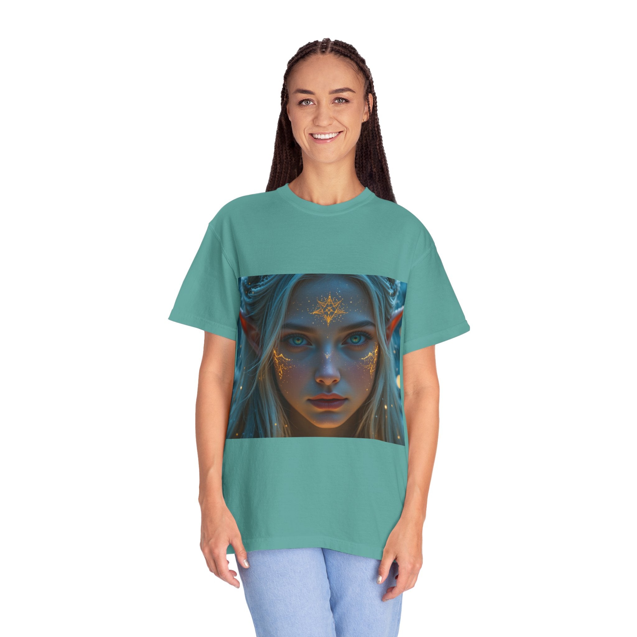 Fantasy-Inspired Elf Princess Unisex T-Shirt, Boho Style Tee for Art Lovers, Gift for Creatives, Dreamy Aesthetic Shirt, Unique Fan Merchandise