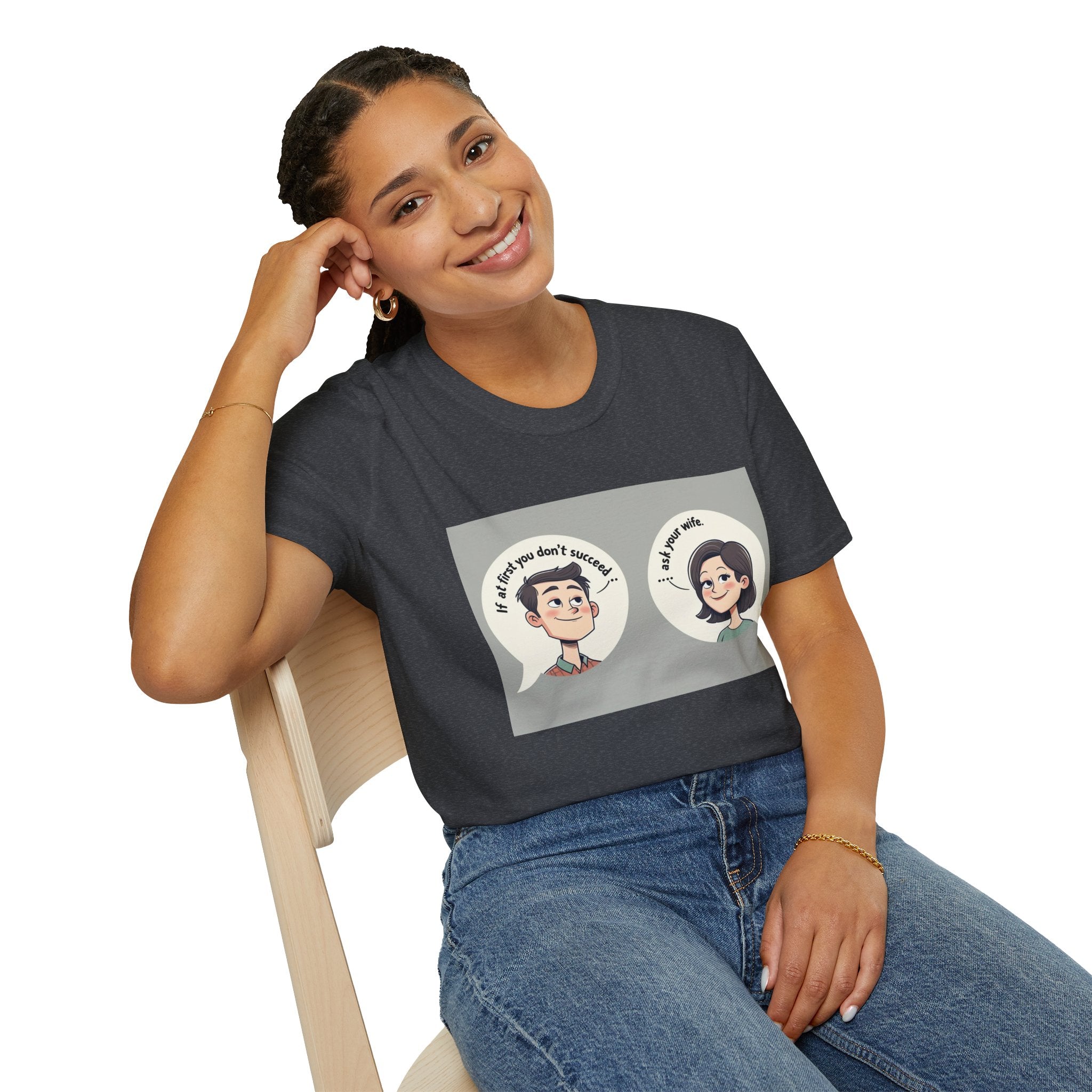 Playful Conversation T-Shirt, Funny Graphic Tee, Unisex Humor Shirt, Casual Wear, Gift for Friends, Quirky Outfit