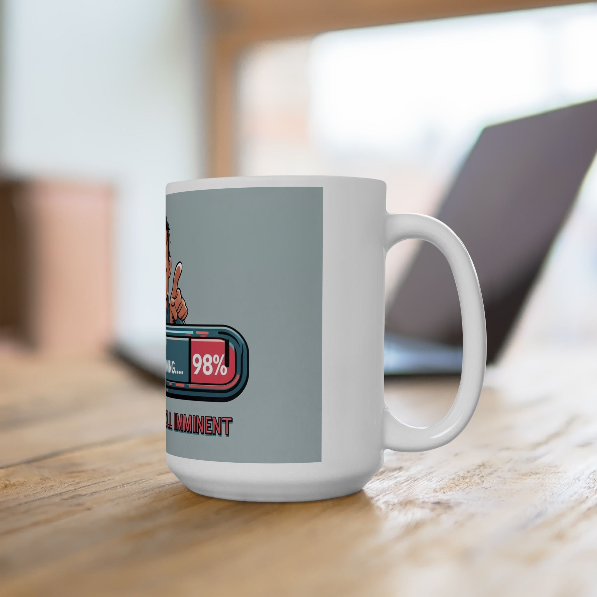 Dad Joke Ceramic Mug, Humorous Coffee Cup for Dads, Funny Gift for Birthdays, Father's Day, Parenting Humor, Office Mugs