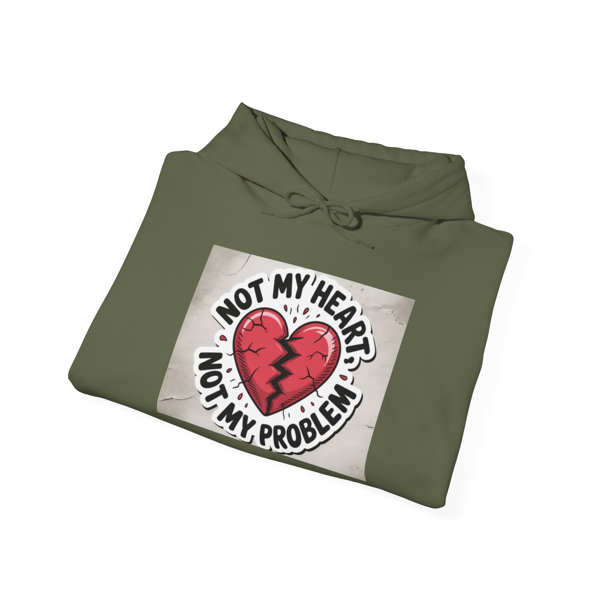 Heartbreak Humor Hoodie, Unisex Hooded Sweatshirt, Funny Gift, Self-Care Apparel, Valentine's Day, Casual Wear, Trendy Fashion