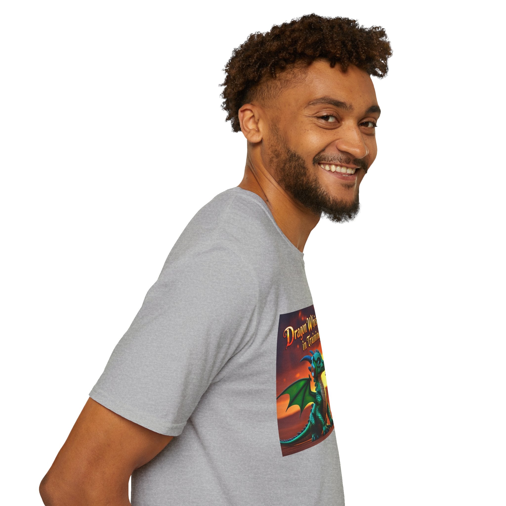 Funny Dragon Whisperer Unisex Softstyle T-Shirt | Fantasy Apparel, Gift for Dragon Lovers, Kids & Adults, Birthday Present, Magical Vibe