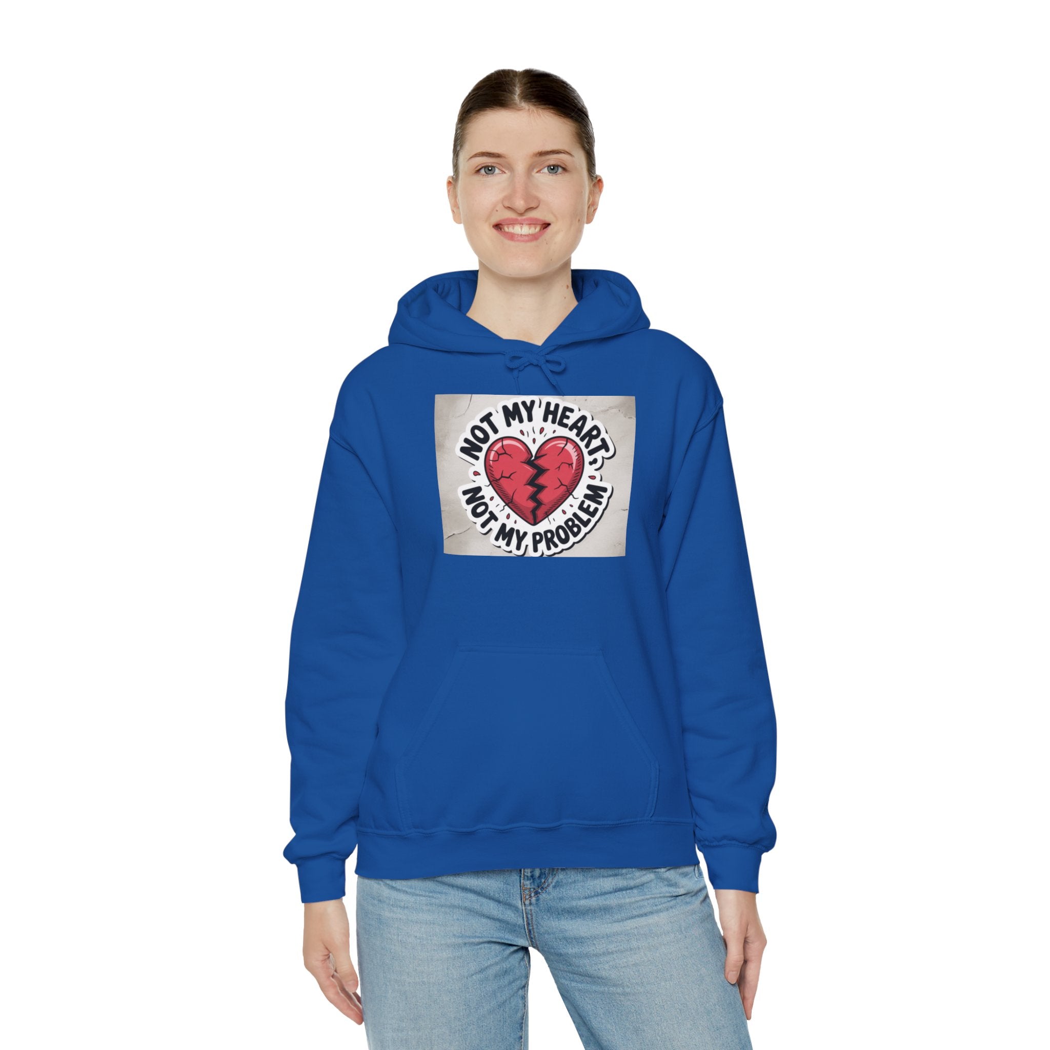 Heartbreak Humor Hoodie, Unisex Hooded Sweatshirt, Funny Gift, Self-Care Apparel, Valentine's Day, Casual Wear, Trendy Fashion