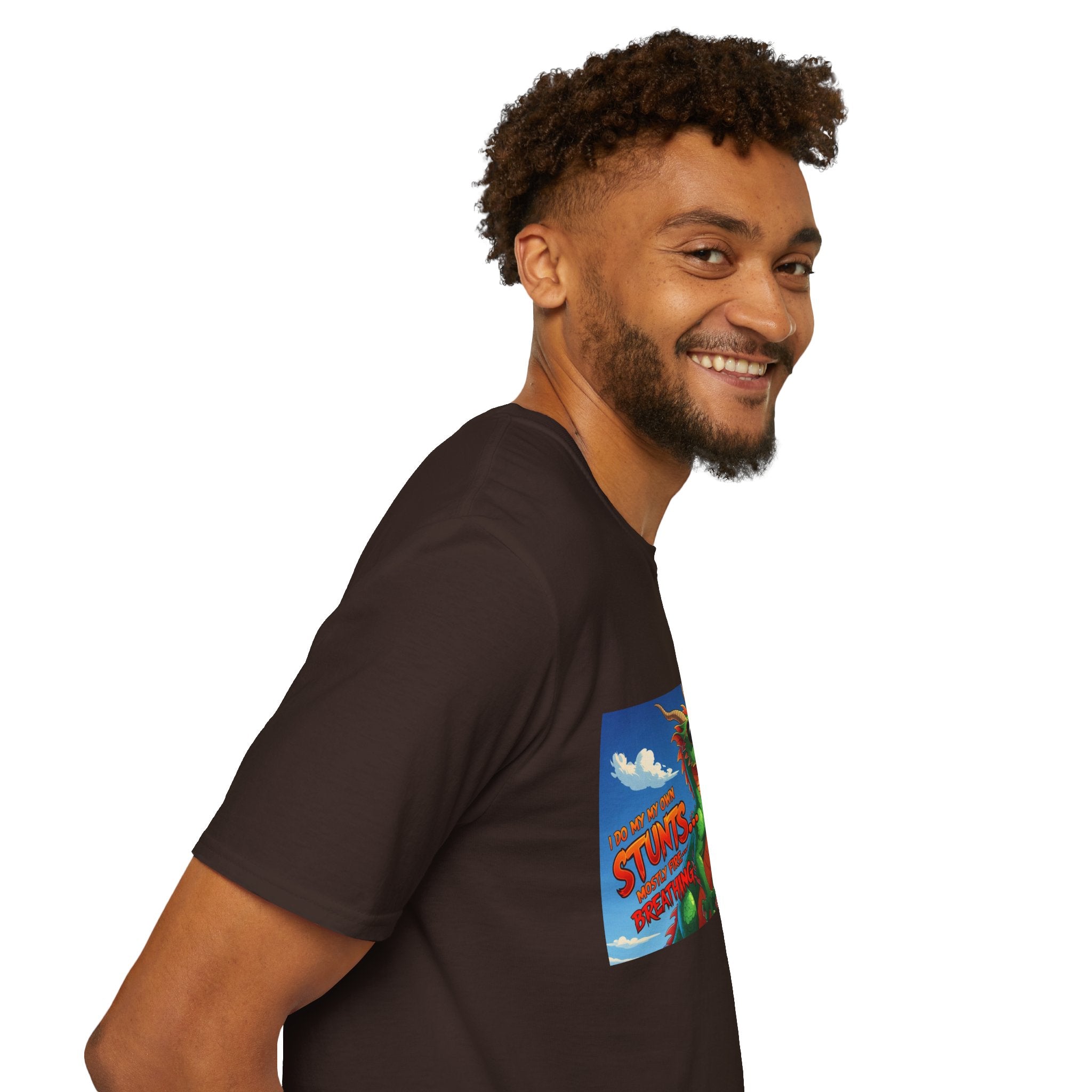 Funny Fire-Breathing Dragon T-Shirt | Fantasy Graphic Tee for Kids and Adults, Unisex Softstyle T-Shirt, Casual Wear, Game Night Apparel, [...]