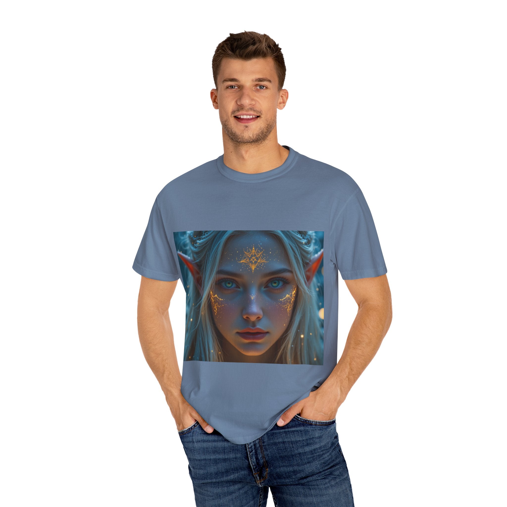 Fantasy-Inspired Elf Princess Unisex T-Shirt, Boho Style Tee for Art Lovers, Gift for Creatives, Dreamy Aesthetic Shirt, Unique Fan Merchandise