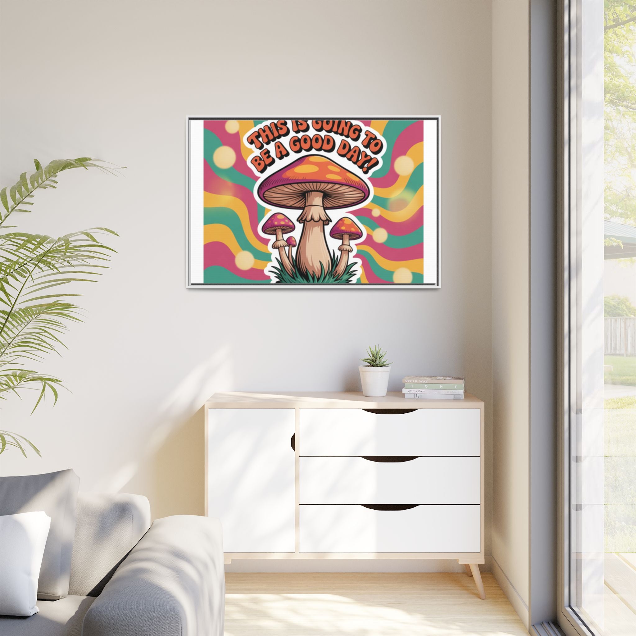 Colorful Framed Canvas Art - "This Is Going To Be A Good Day!" - Positive Vibe Decor, Wall Art for Home, Gift for Friends, Happy Day [...]