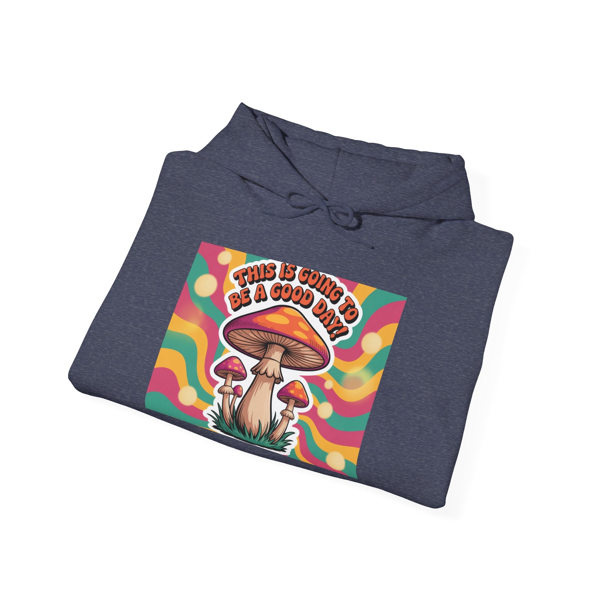 Groovy Mushroom Hoodie - Psychedelic Sweatshirt for Festivals, Cozy Gift for Nature Lovers, Unisex Pull-over for Good Vibes