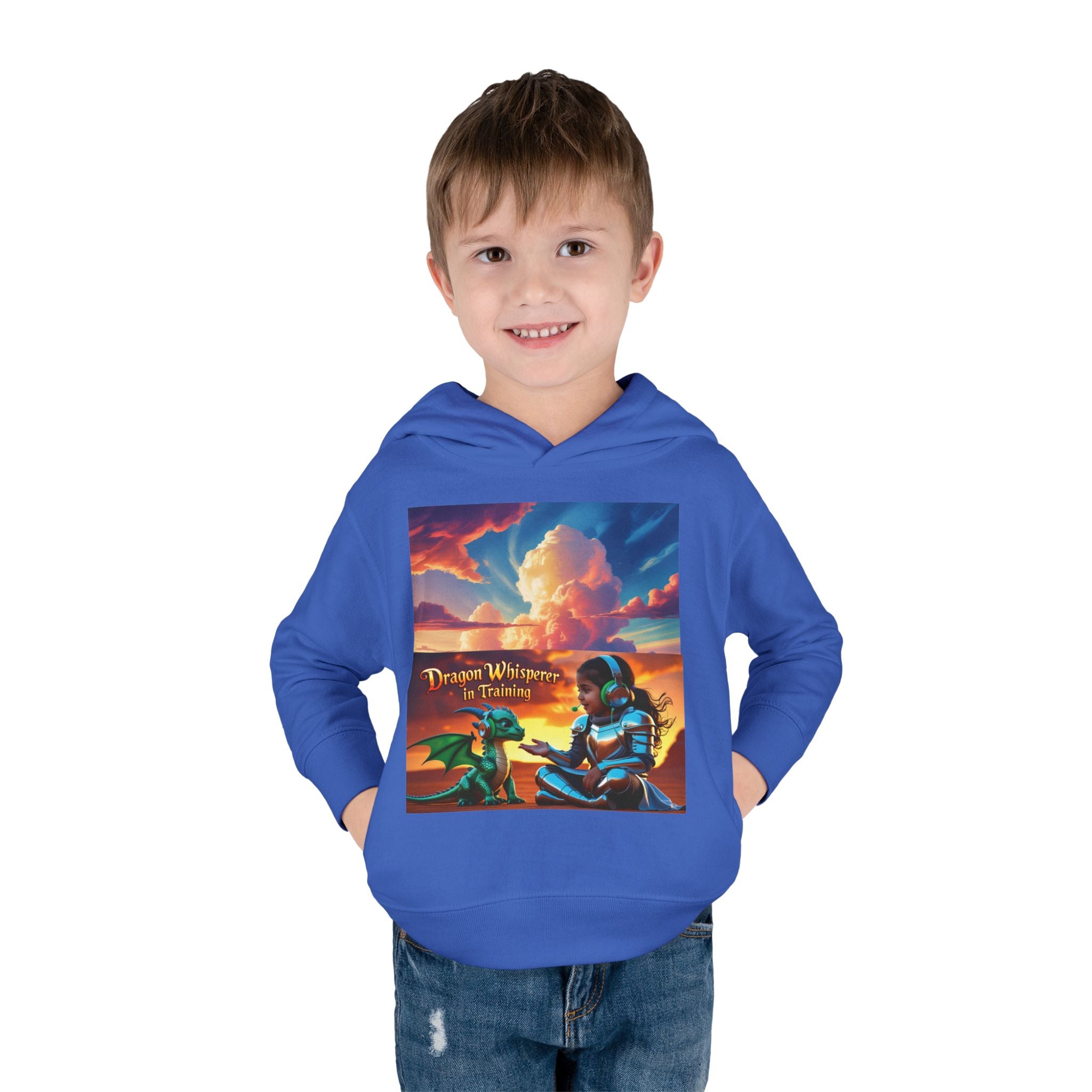 Grampa T’s Toddler Dragon Hoodie – “Dragon Whisperer in Training” Fleece | Cozy Fun Gift for Toddlers, Young Dreamers & Birthday Boys/Girls!