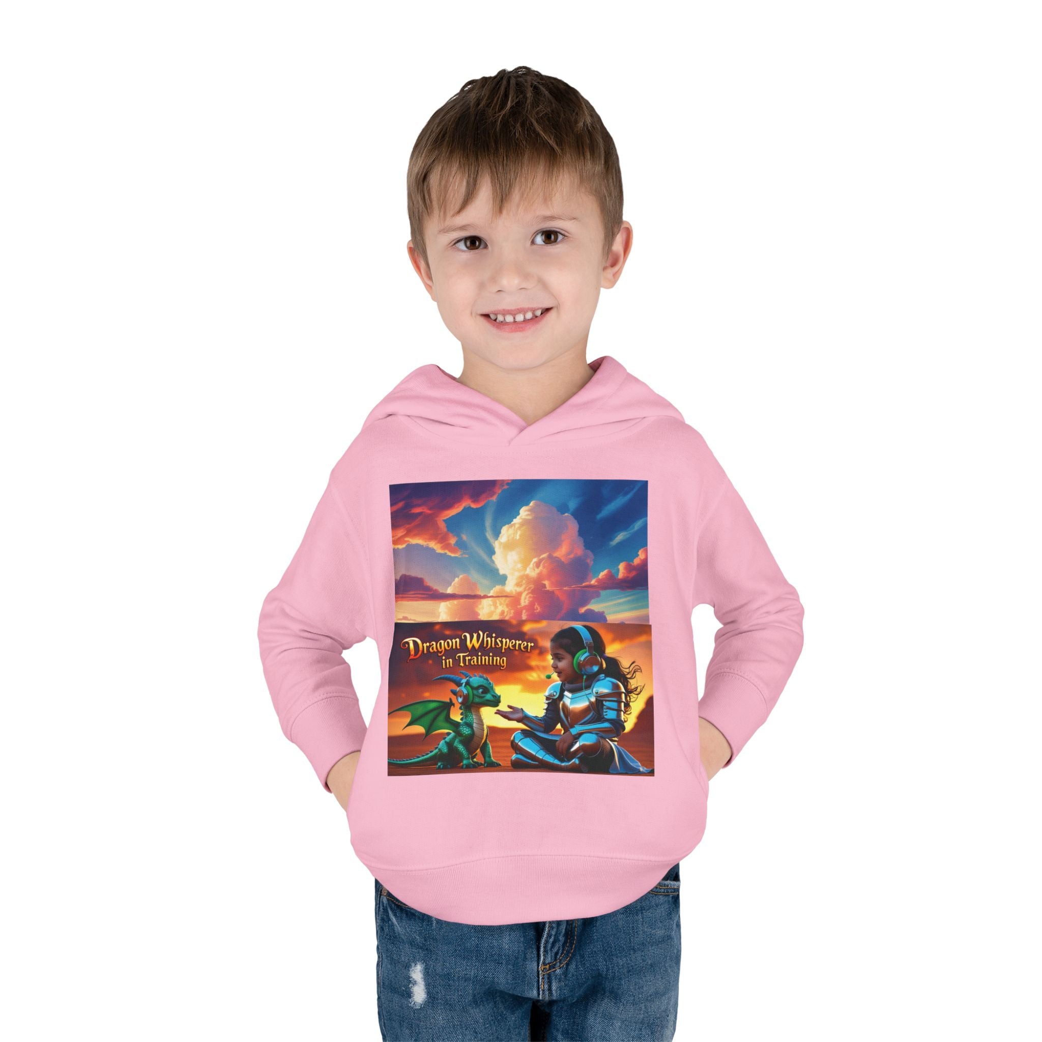 Grampa T’s Toddler Dragon Hoodie – “Dragon Whisperer in Training” Fleece | Cozy Fun Gift for Toddlers, Young Dreamers & Birthday Boys/Girls!